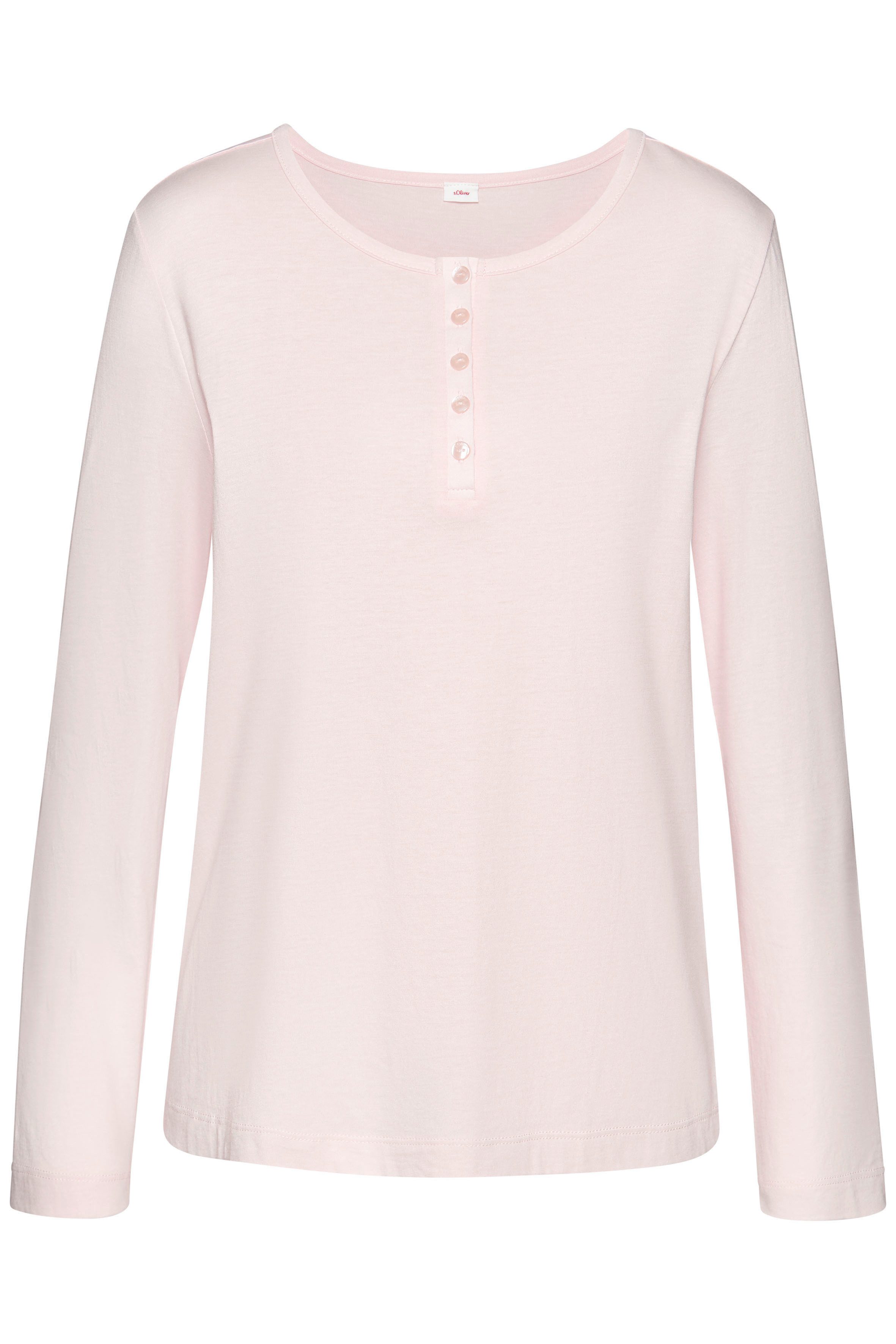 s.Oliver RED LABEL Beachwear Pyjama top met knoopsluiting
