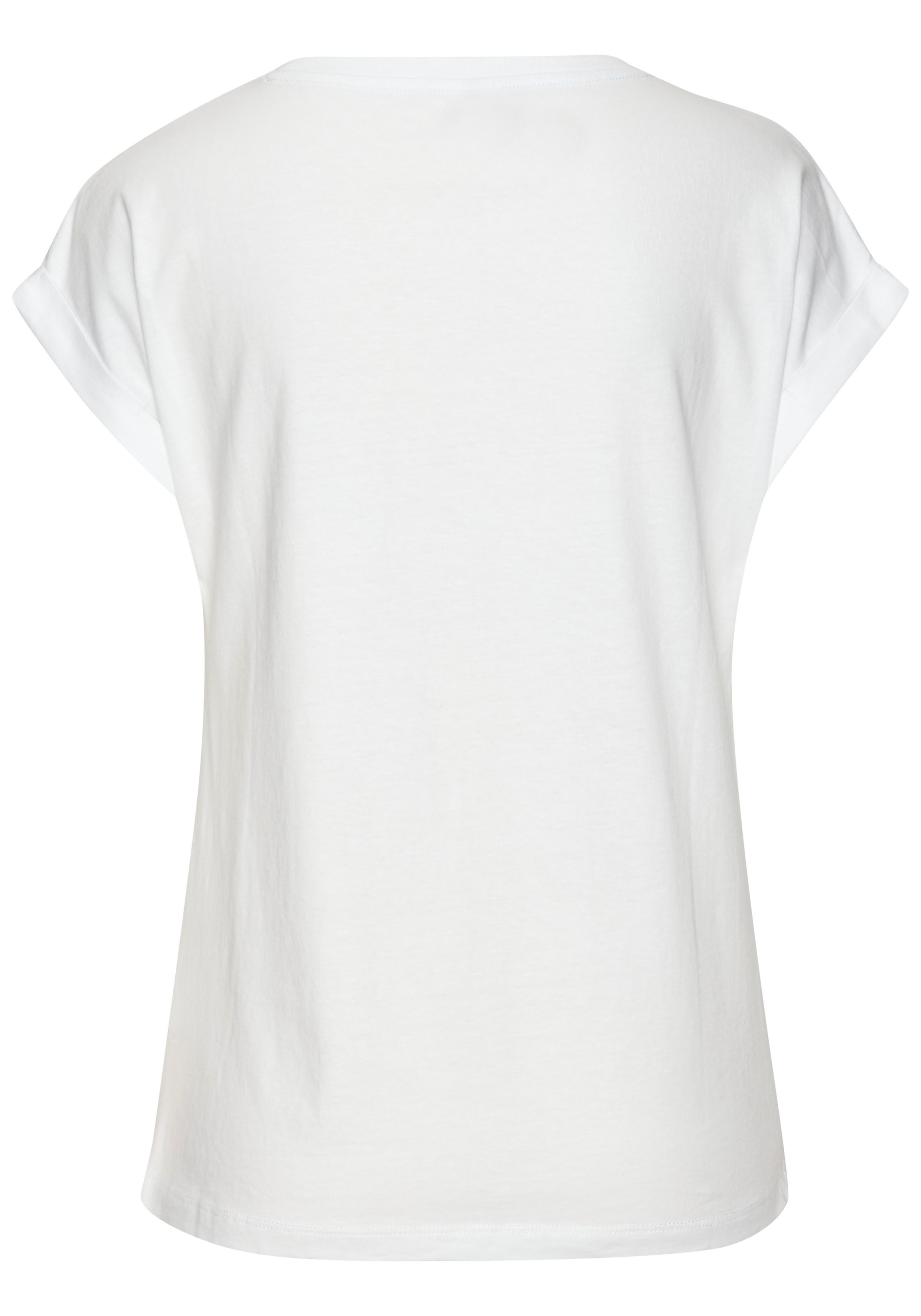 Venice Beach Shirt met korte mouwen met print op de voorzijde, katoenen t-shirt, losse pasvorm
