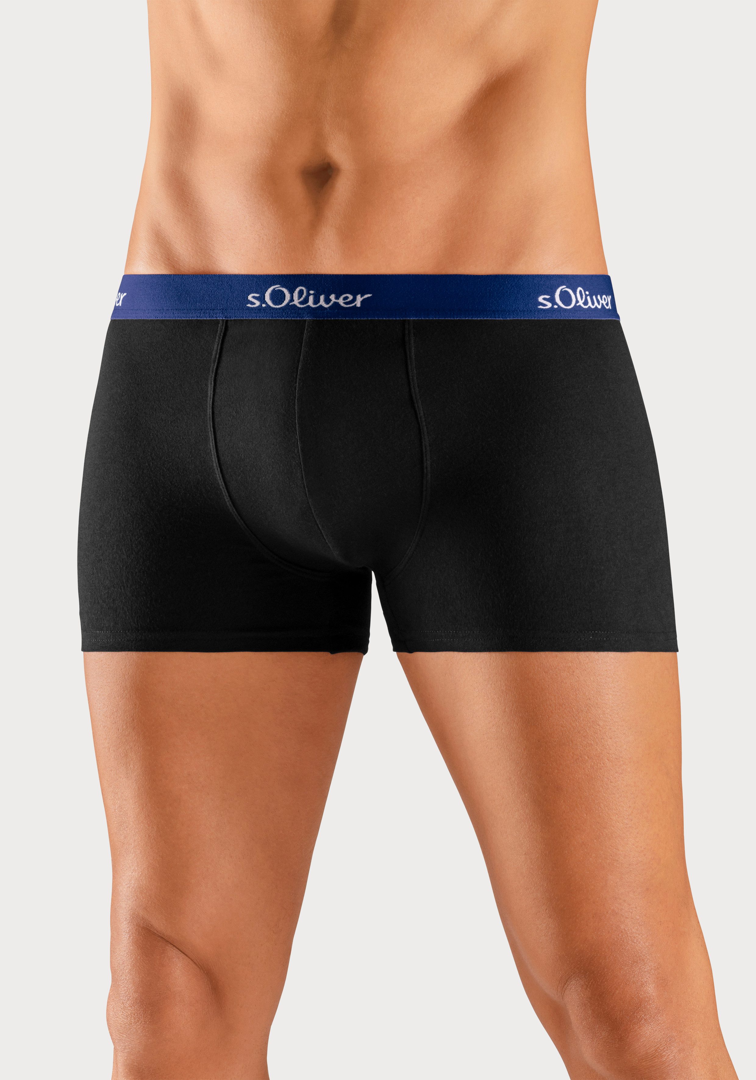 s.Oliver RED LABEL Beachwear Boxershort voor heren klassieke basis voor elke garderobe (3 stuks)
