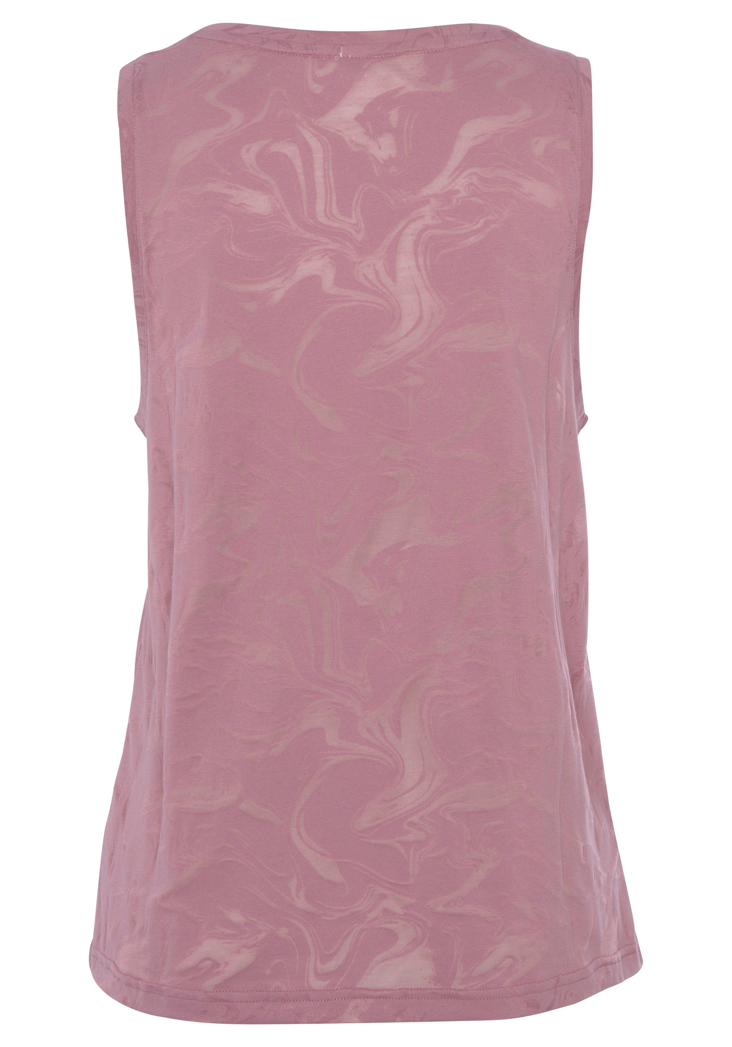 active by Lascana Functioneel shirt -Sportshirt Sportshirt met ronde hals en logoprint