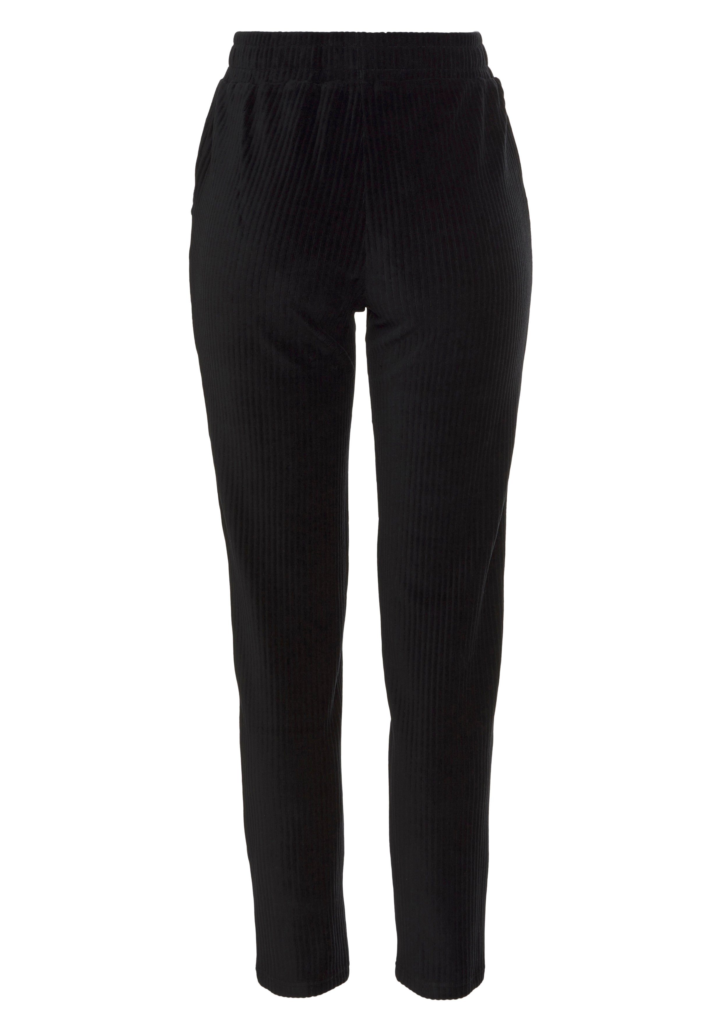 Vivance Cordbroek zonder sluiting -Loungebroek met comfortabele boorden en brede cord structuur