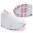 lascana slip-on sneakers clogs van licht meshmateriaal wit