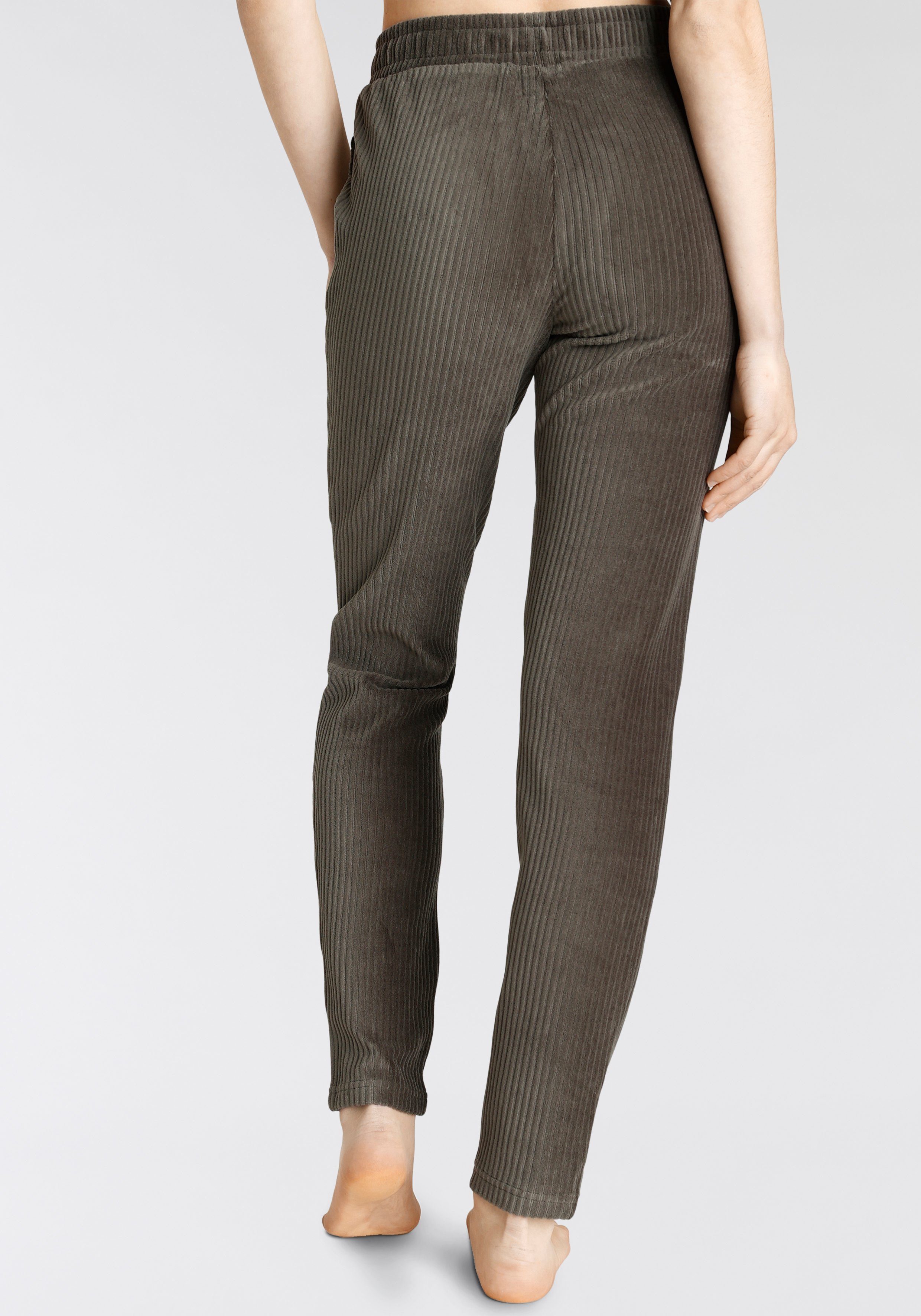 Vivance Cordbroek zonder sluiting -Loungebroek met comfortabele boorden en brede cord structuur