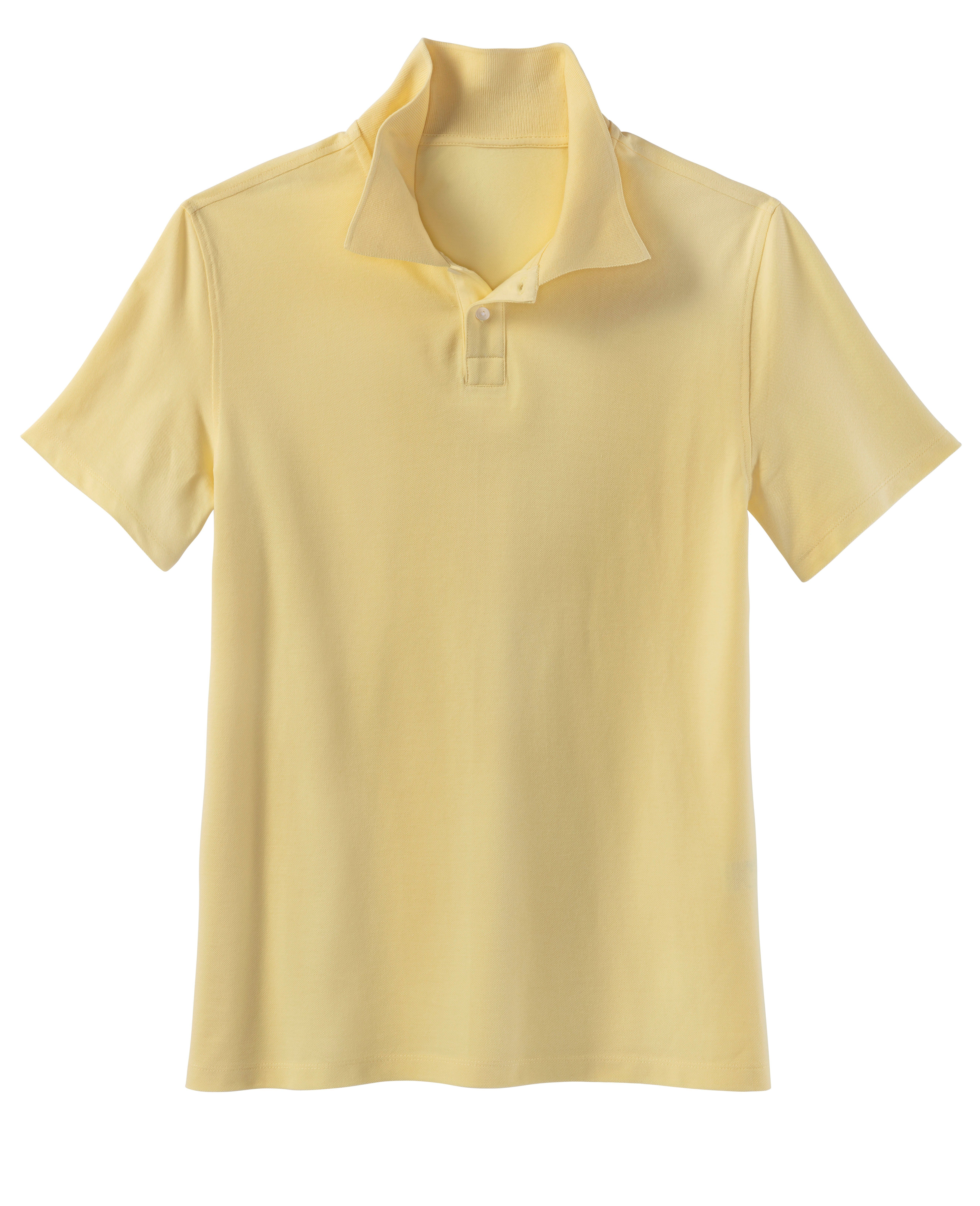 Beachtime Poloshirt Korte mouw, shirt met polokraag, katoen piqué heren maat XL geel