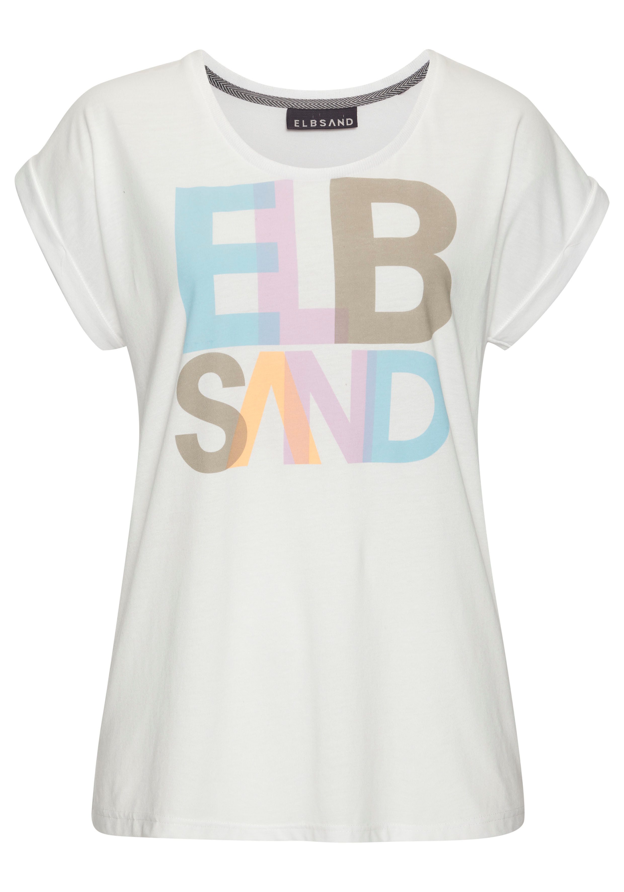 Elbsand Shirt met print shirts maat XXL (44) wit