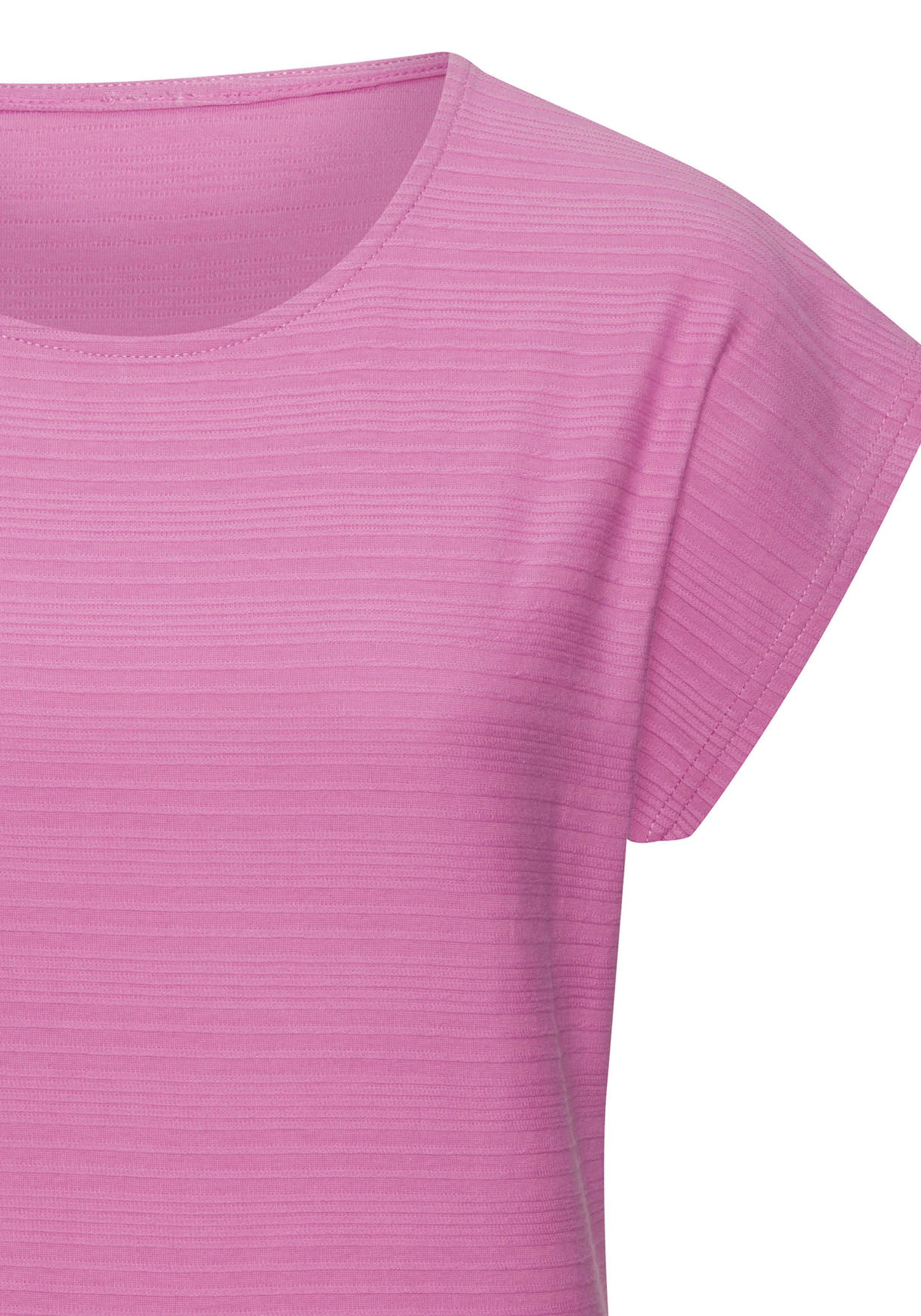 Vivance T-shirt Met modieuze streepstructuur in een zachte katoenkwaliteit (1-delig)