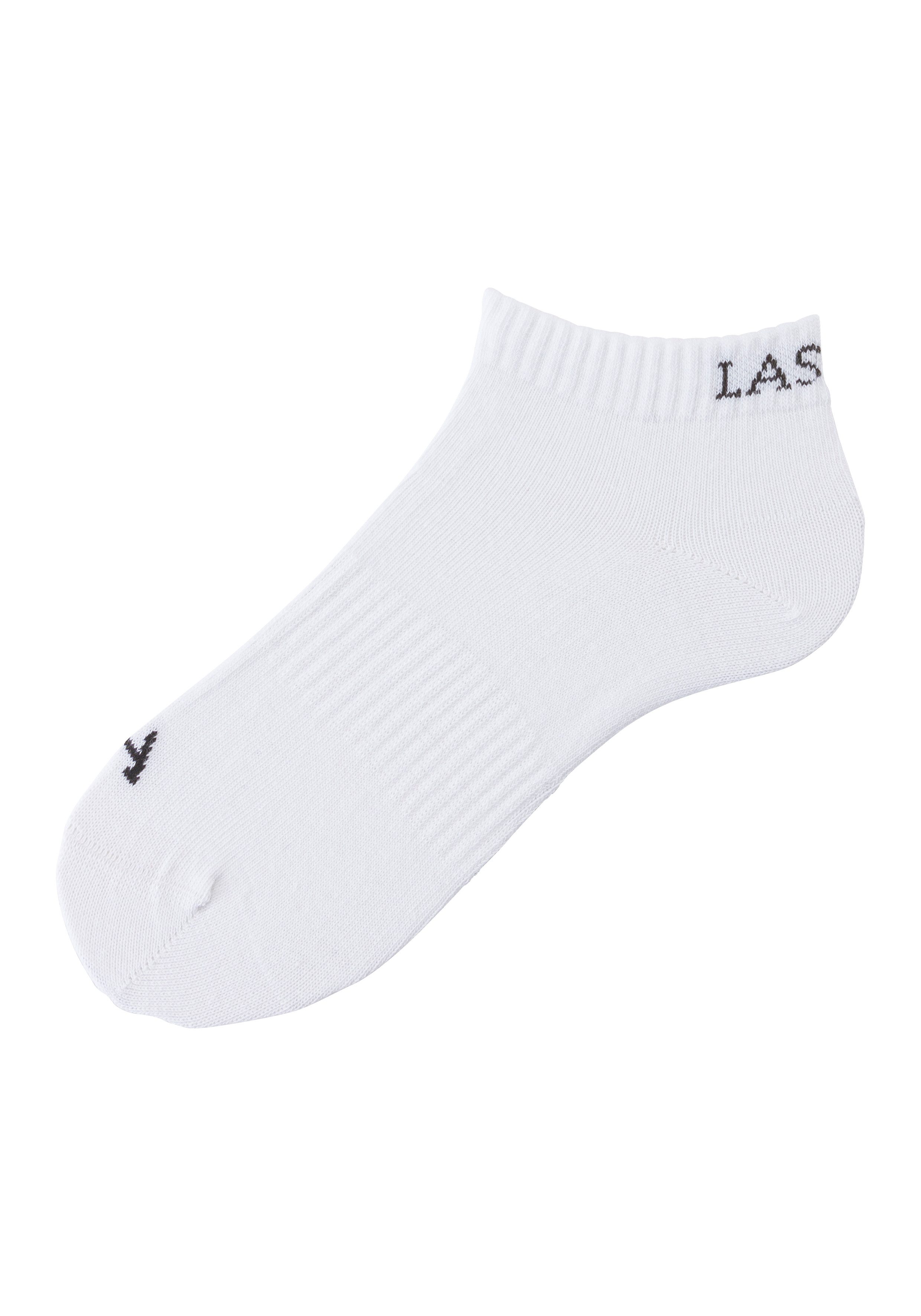 active by Lascana Sneakersokken met ingebreid merklogo (set, 6 paar)
