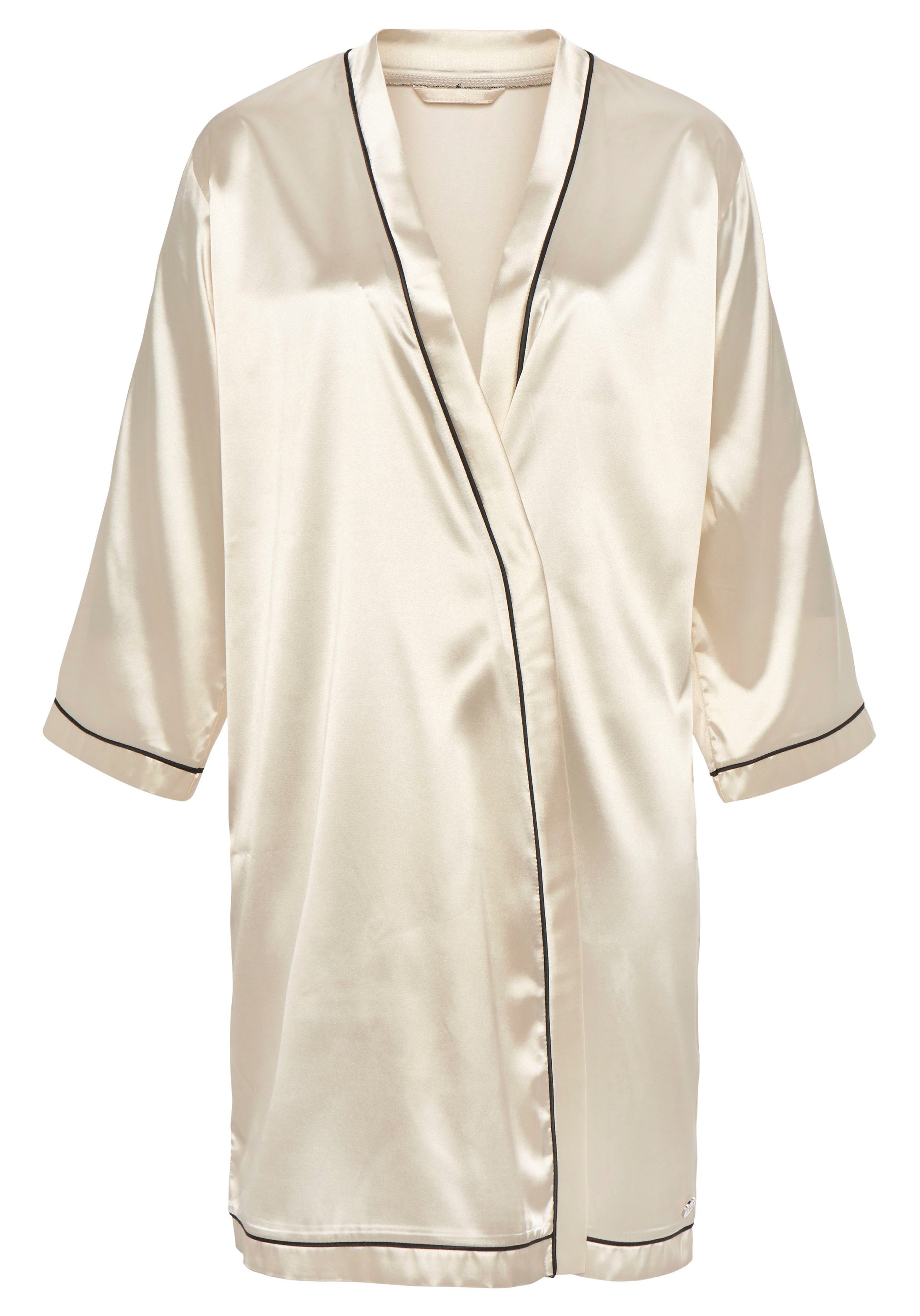 Bruno Banani Kimono met contrasterende paspel-details