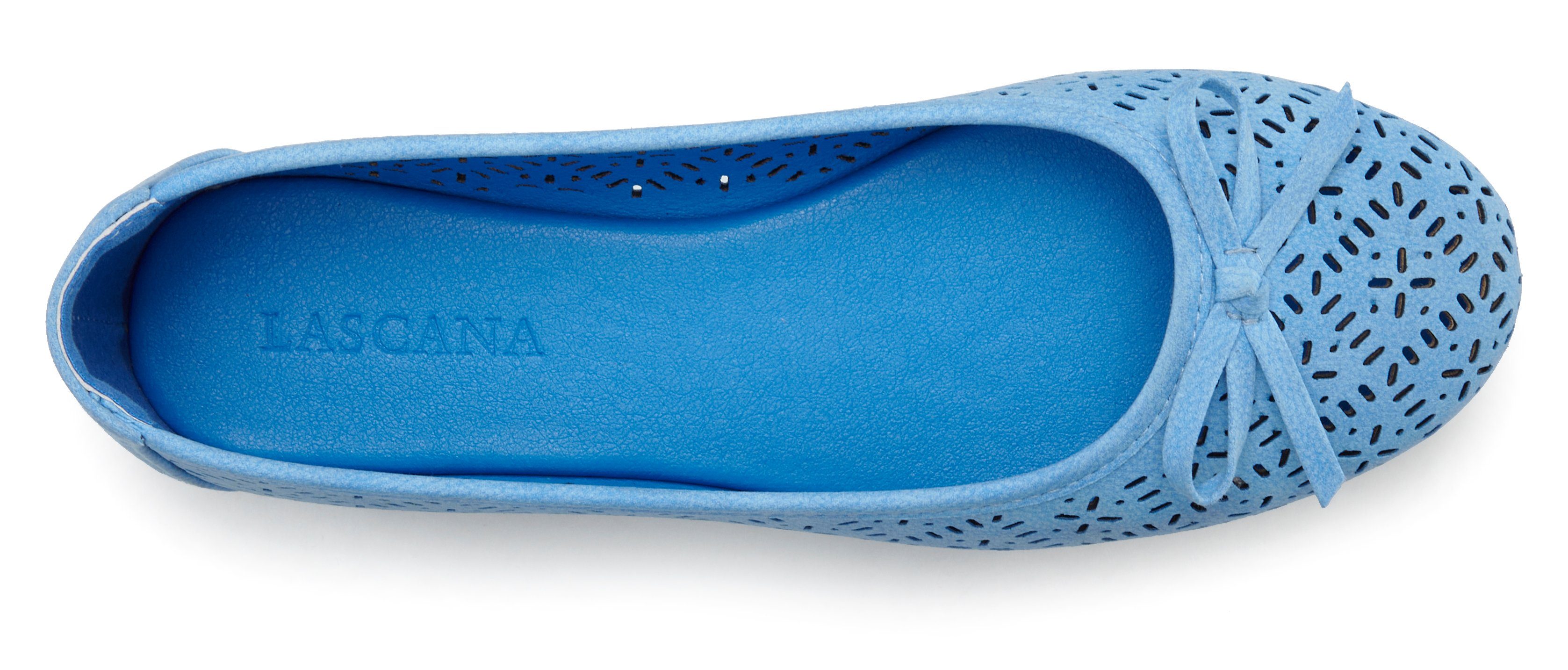 Lascana Ballerina's Vrijetijdsschoen, slipper, lage schoen met kleine cut-outs VEGAN