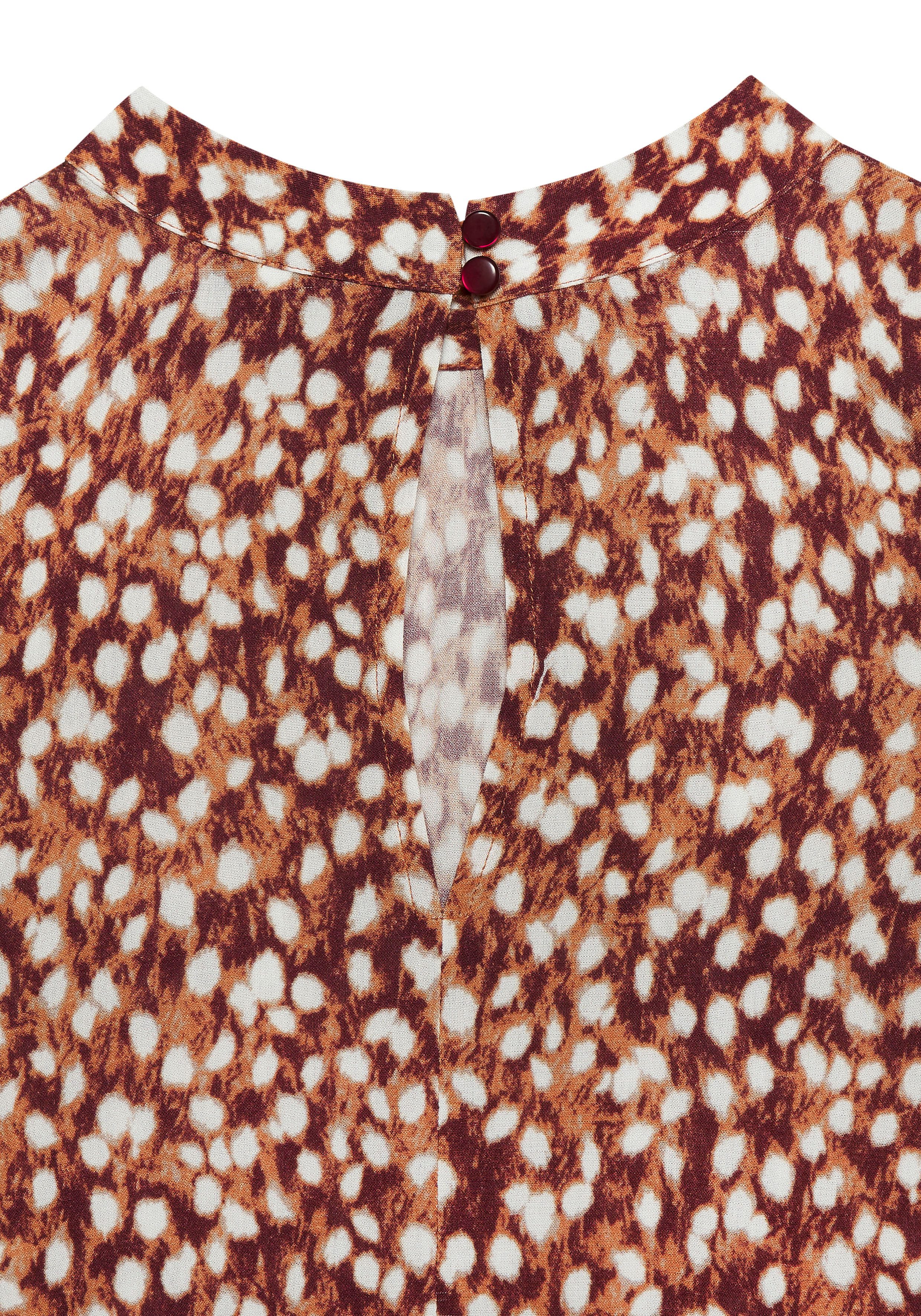 Vivance Blouse met korte mouwen met stippenprint, printblouse