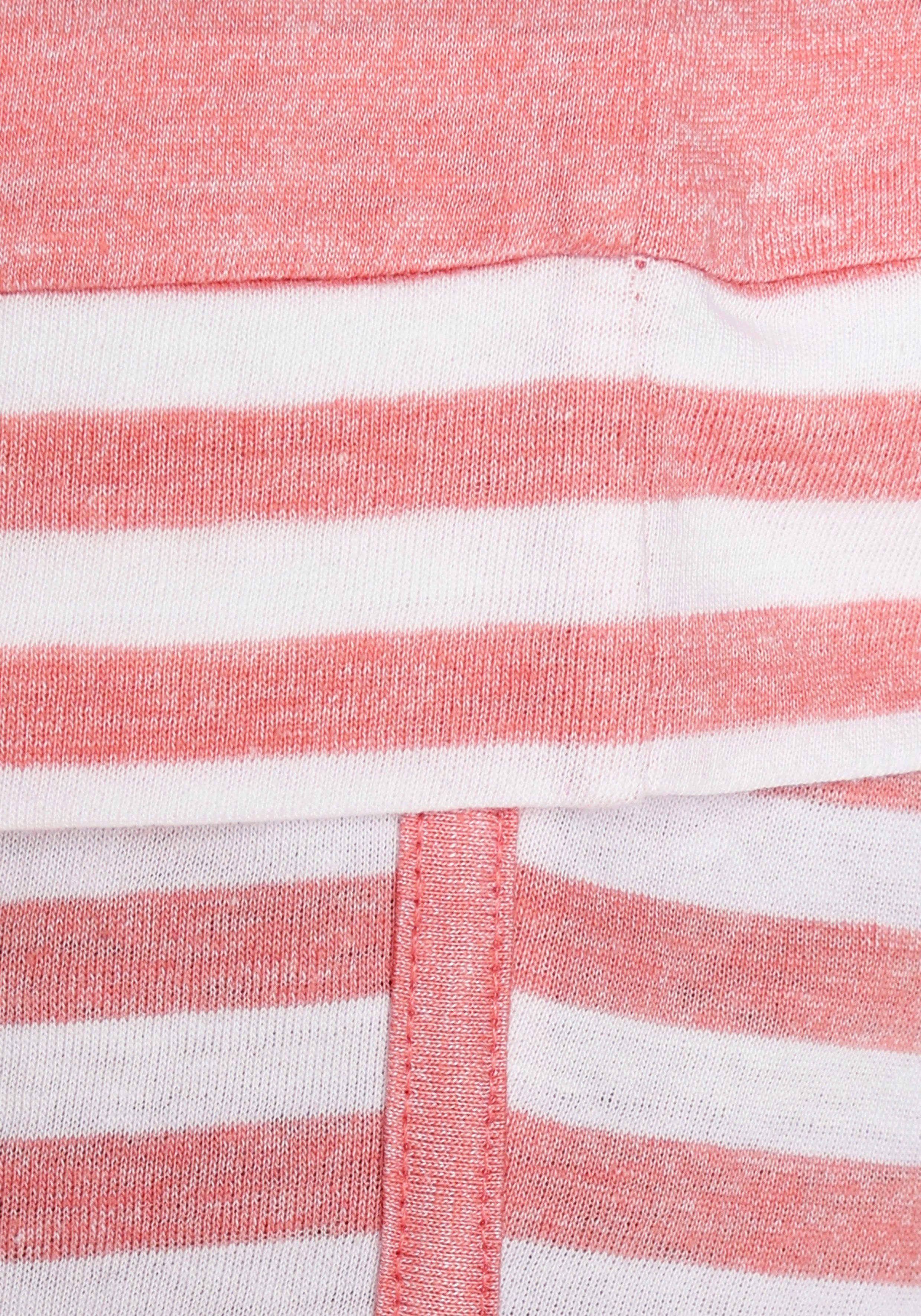 Vivance Dreams Shortama met strepen-details (2-delig)