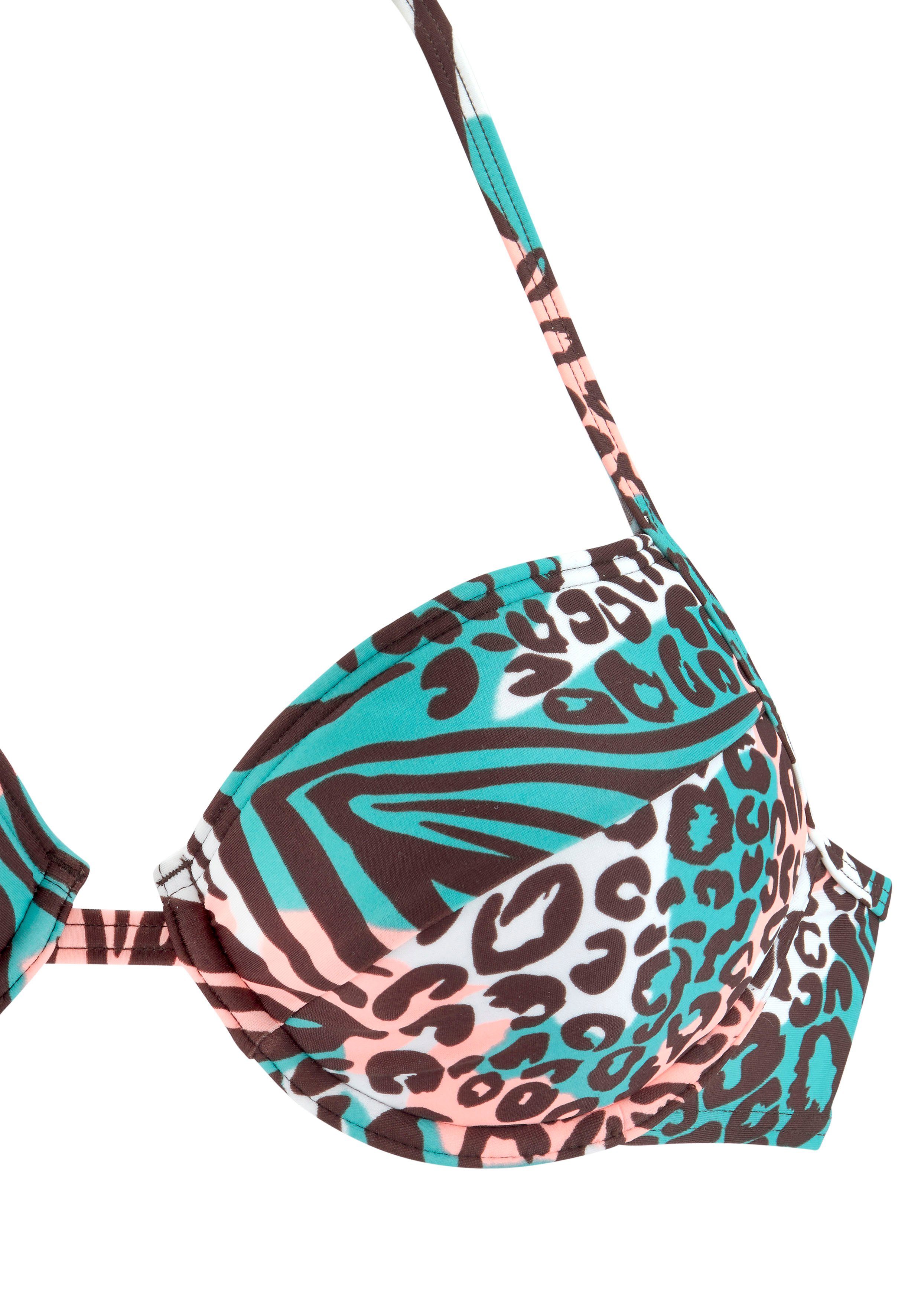 Venice Beach Push-upbikinitop MAIA met trendy print