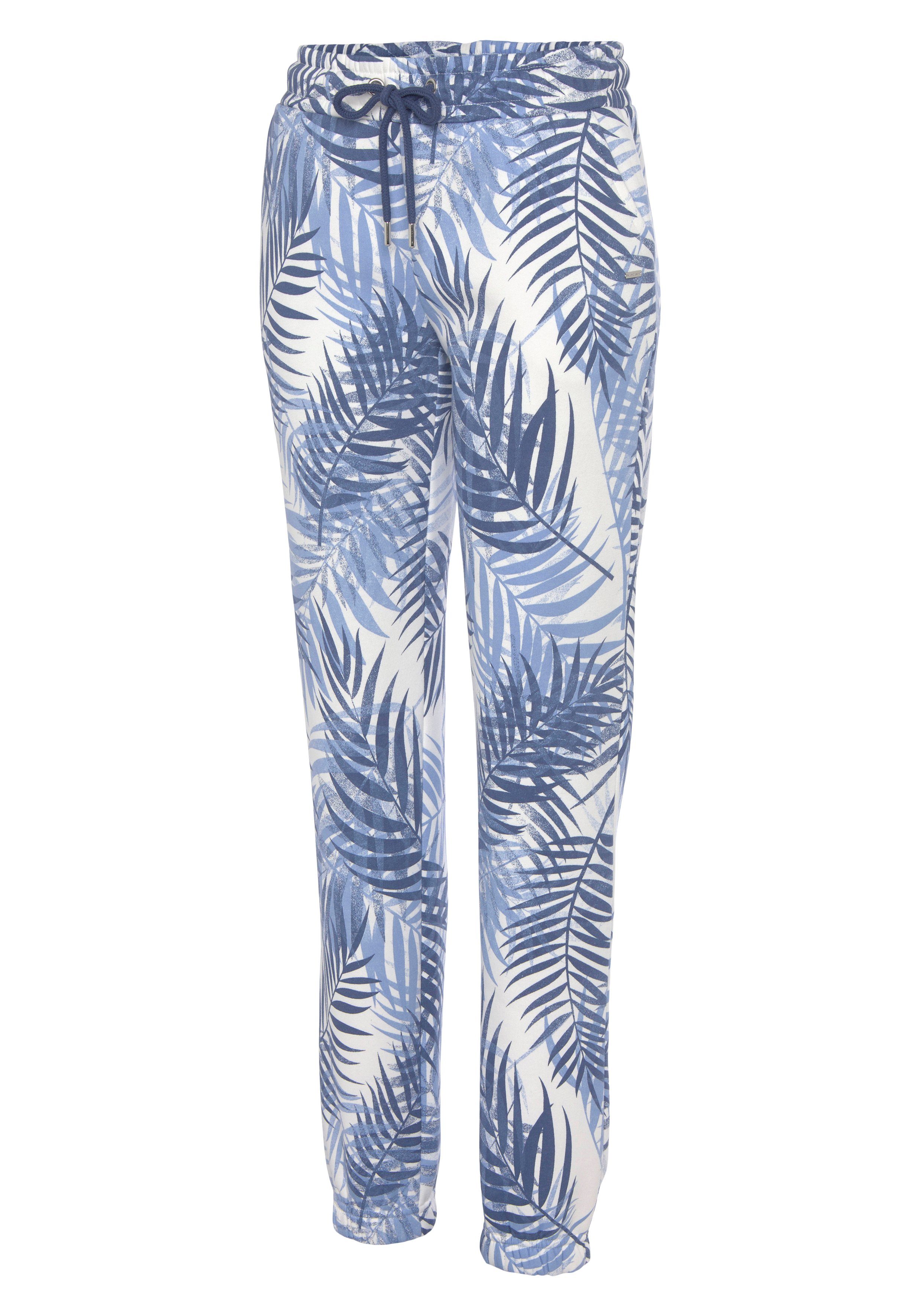 Lascana Sweatpants -Loungebroek Loungebroek met allover-print, loungewear (1-delig)