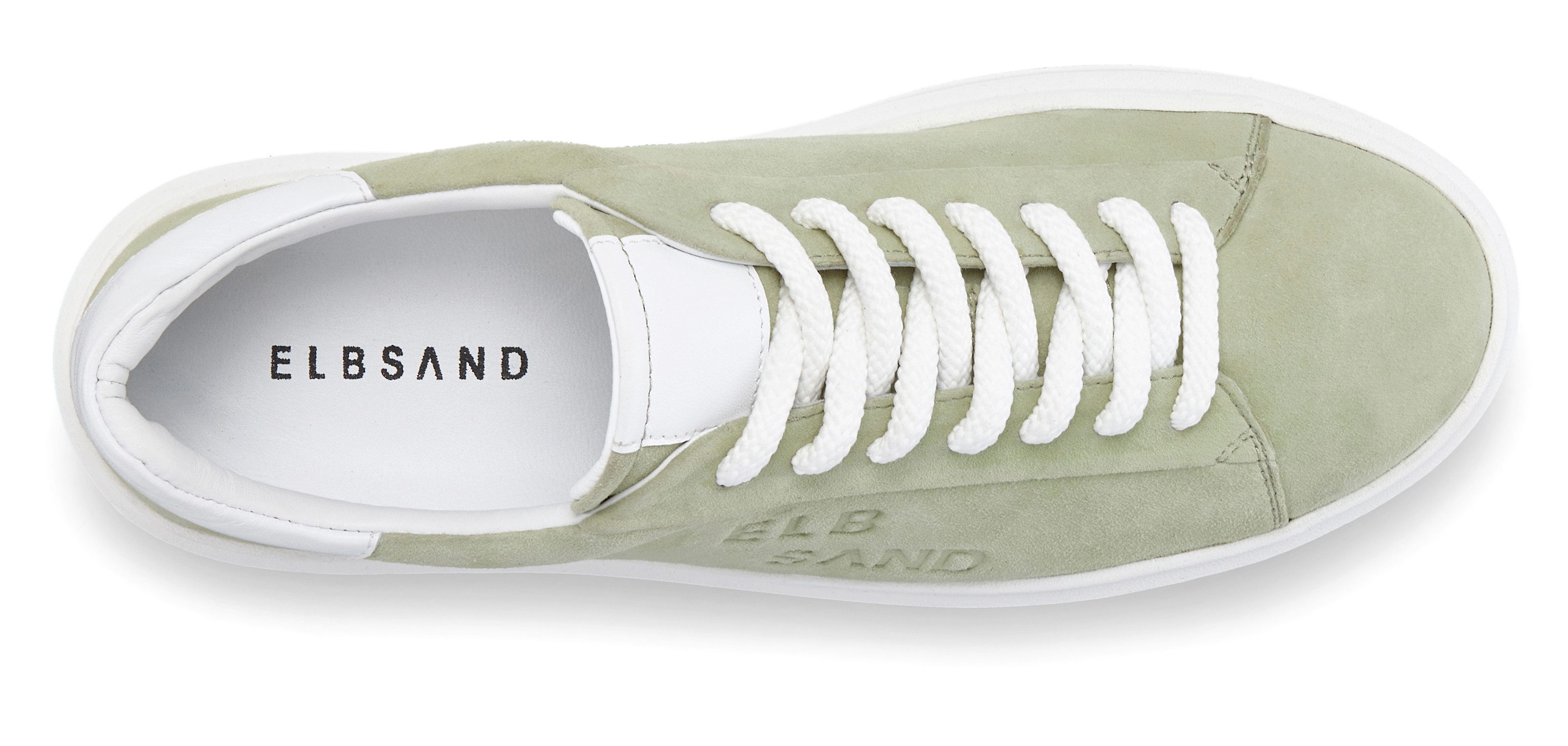 Elbsand Sneakers Veterschoenen Veterschoen, vrijetijdsschoen van leer met modieuze plateaus zool