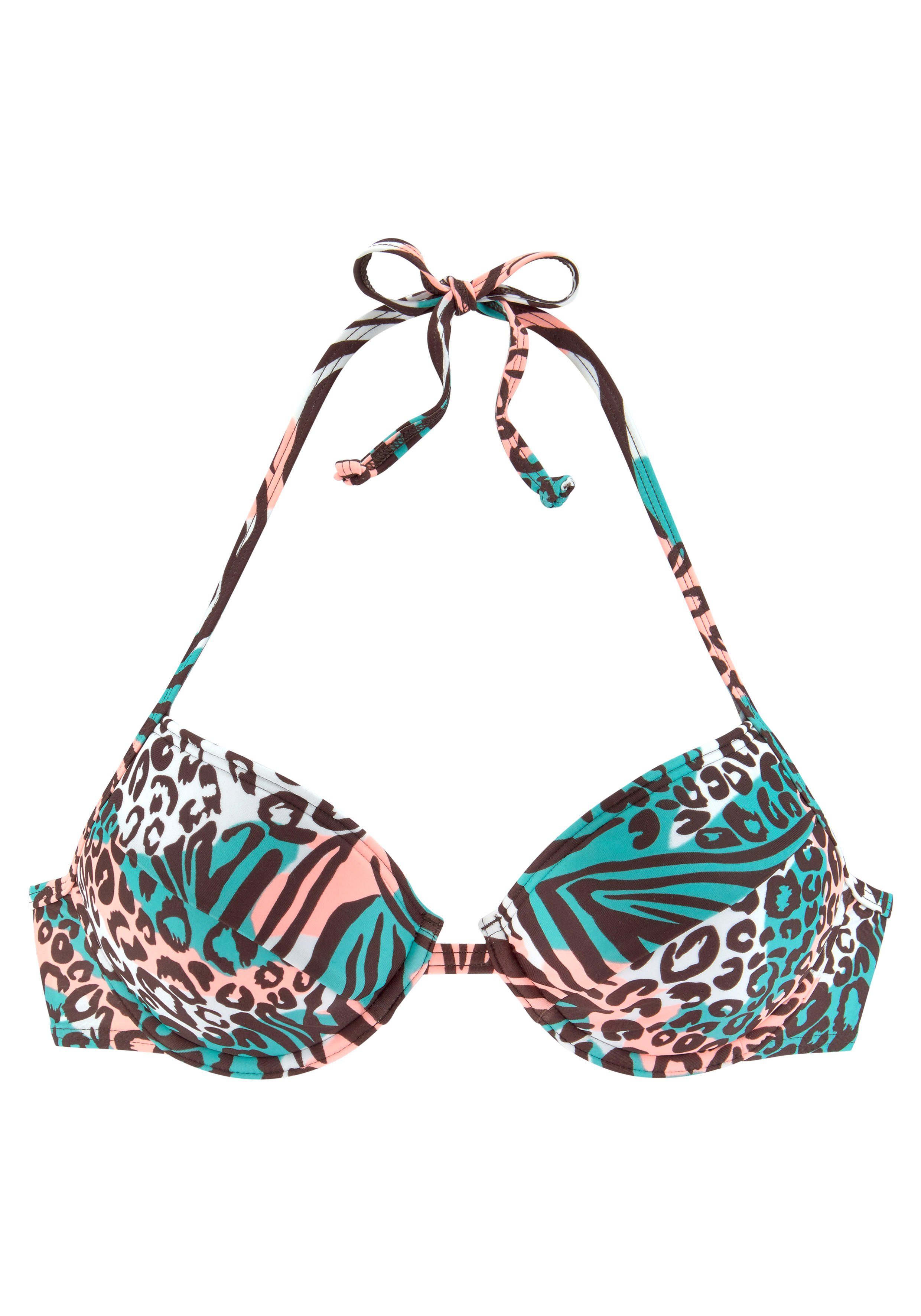 Venice Beach Push-upbikinitop MAIA met trendy print