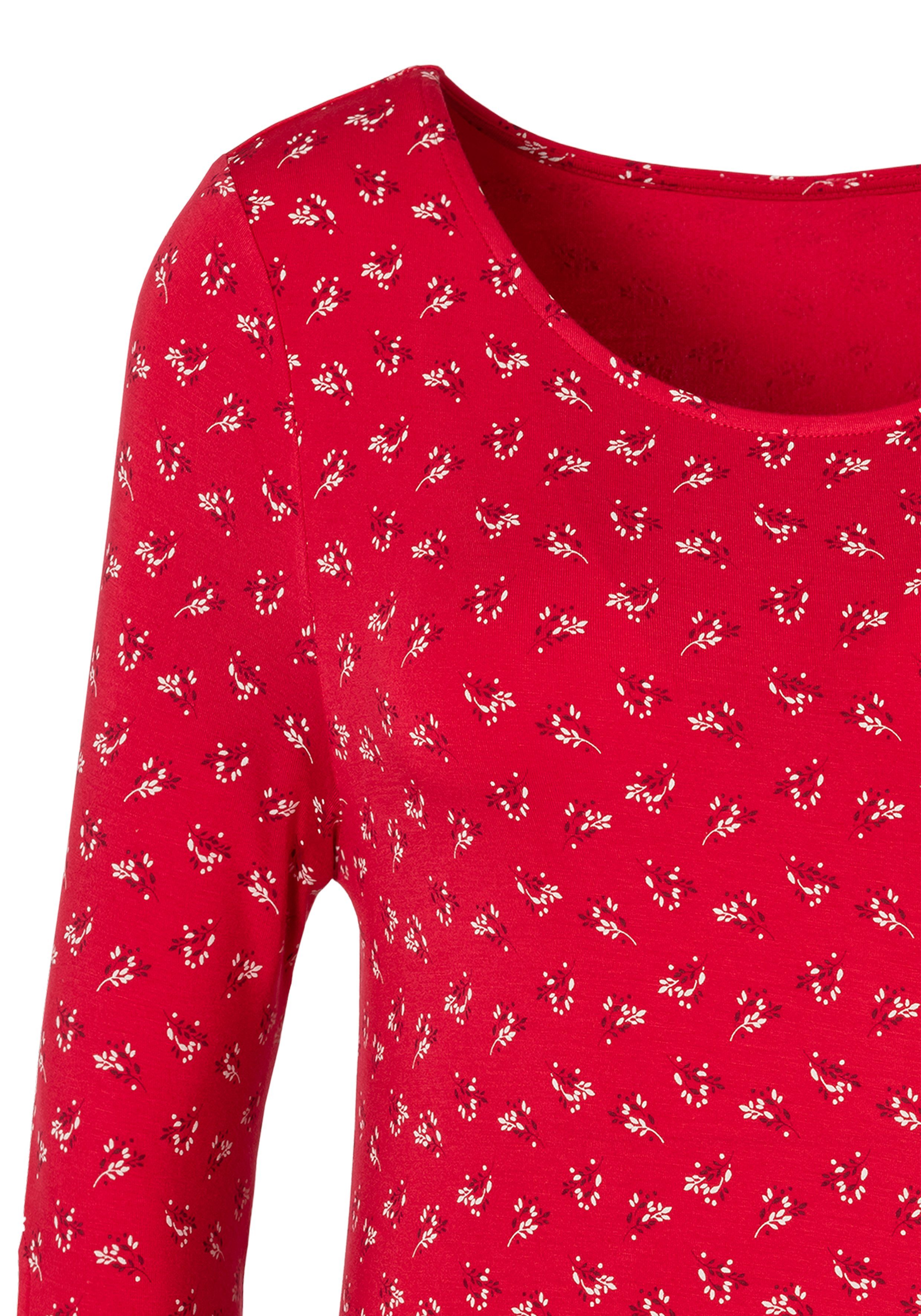 Lascana Shirt met 3/4-mouwen Met kleine cut-out onder aan de mouwen