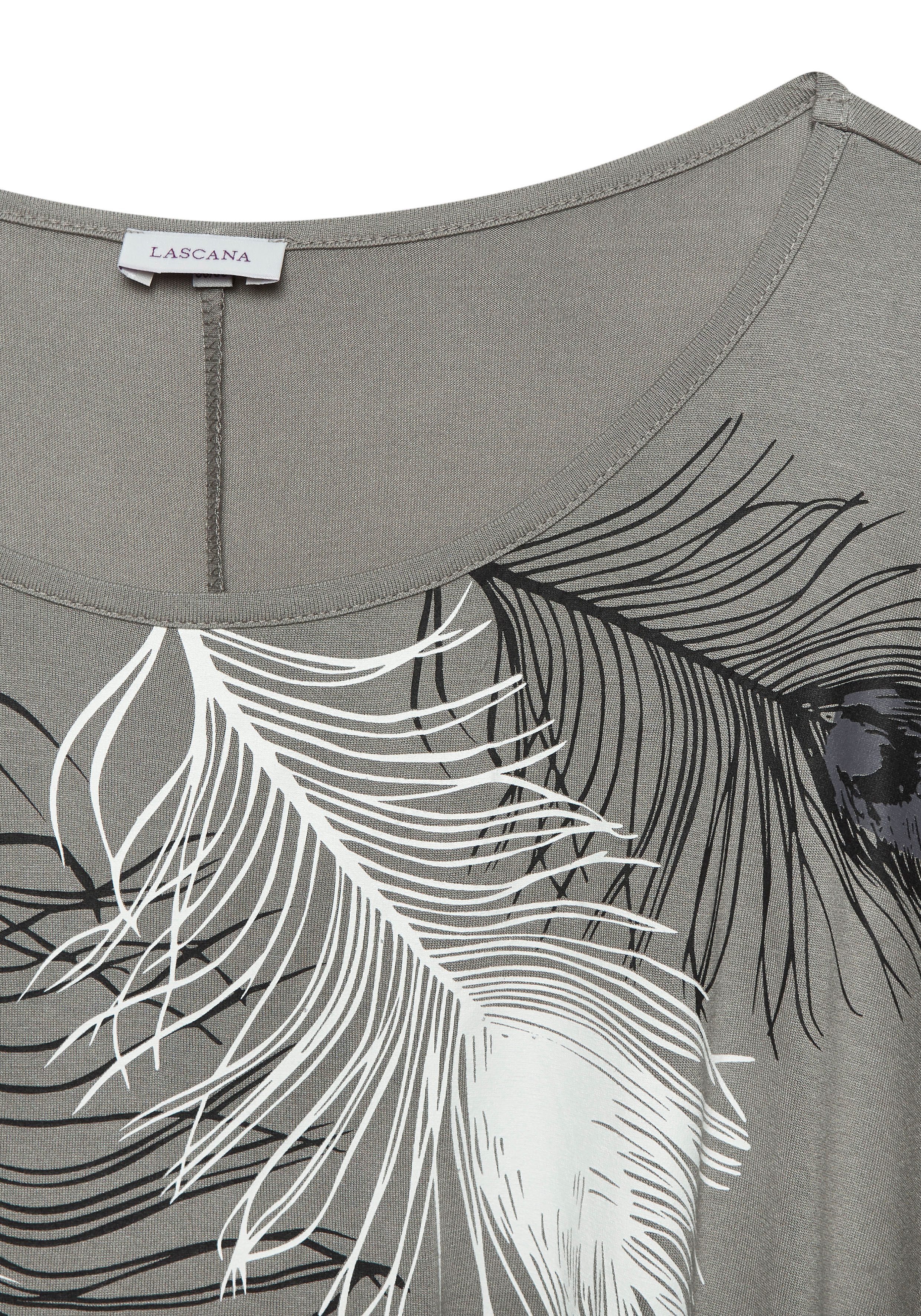Lascana Strandshirt met splitten aan de mouwen, shirt met korte mouwen, off-the-shoulder