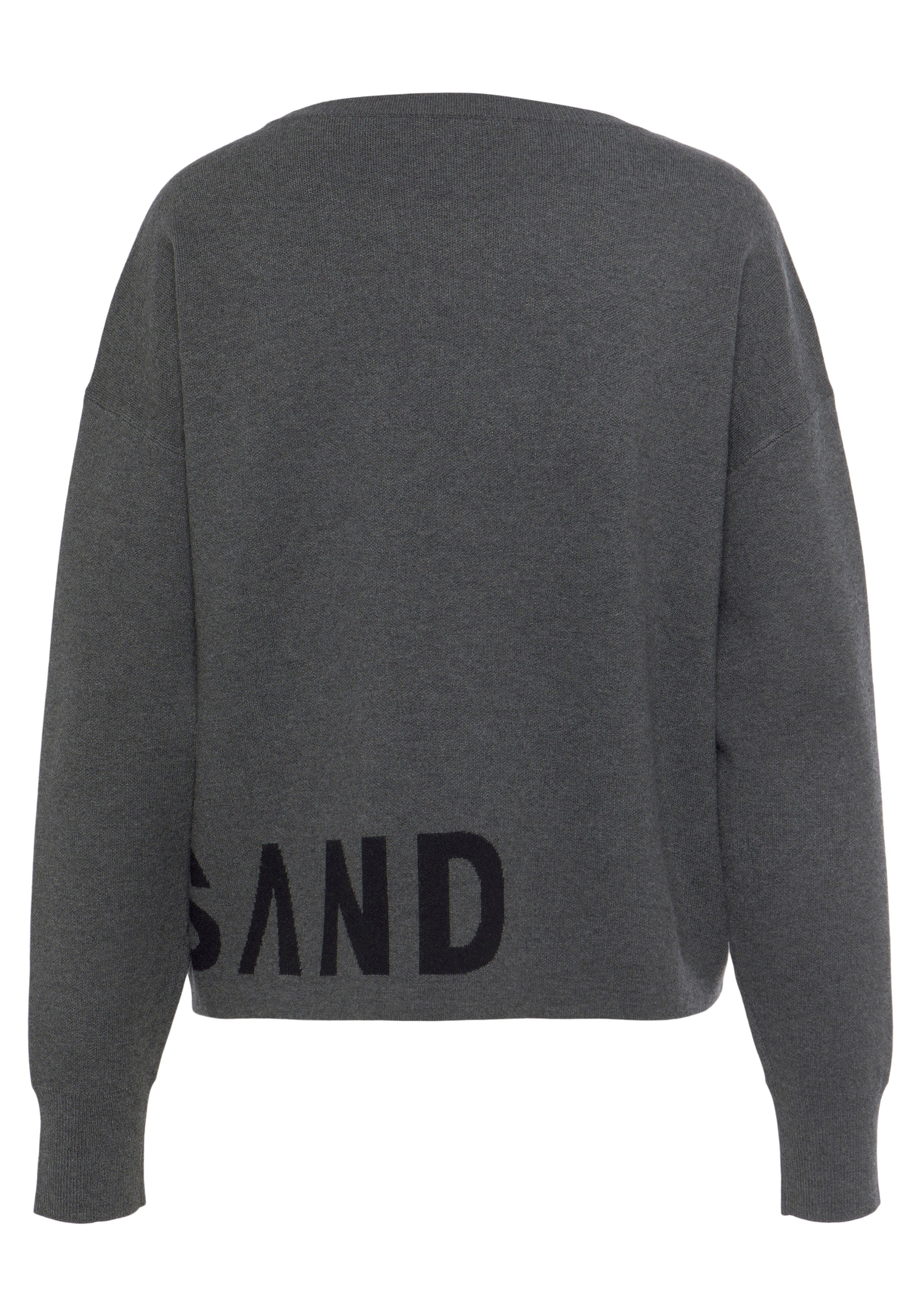 Elbsand Gebreide trui -Loungesweatshirt van hoogwaardig breiwerk met gebreid logo, loungewear