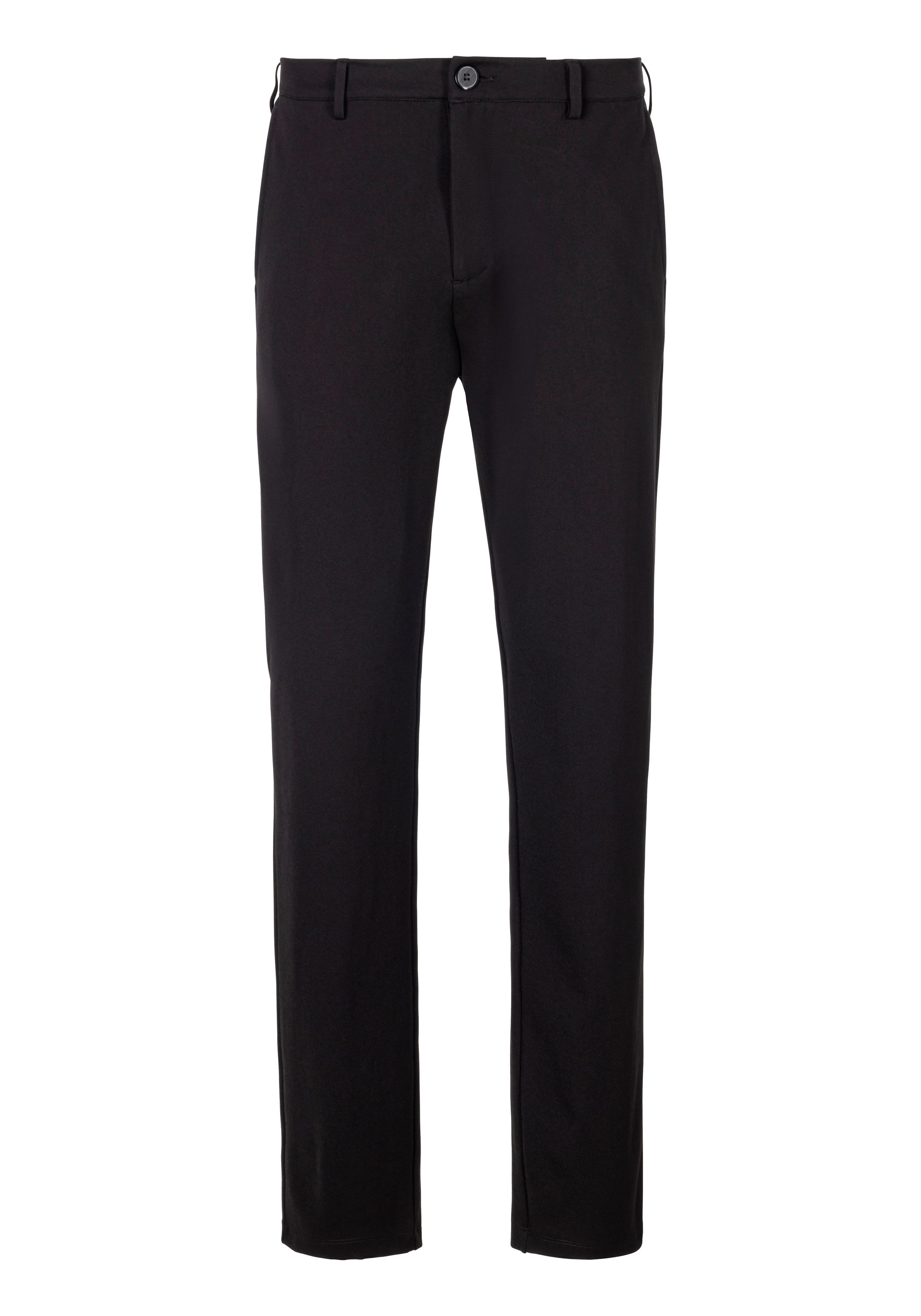John Devin Stretchbroek Regular fit comfortabele broek van elastisch materiaal heren maat 34 zwart