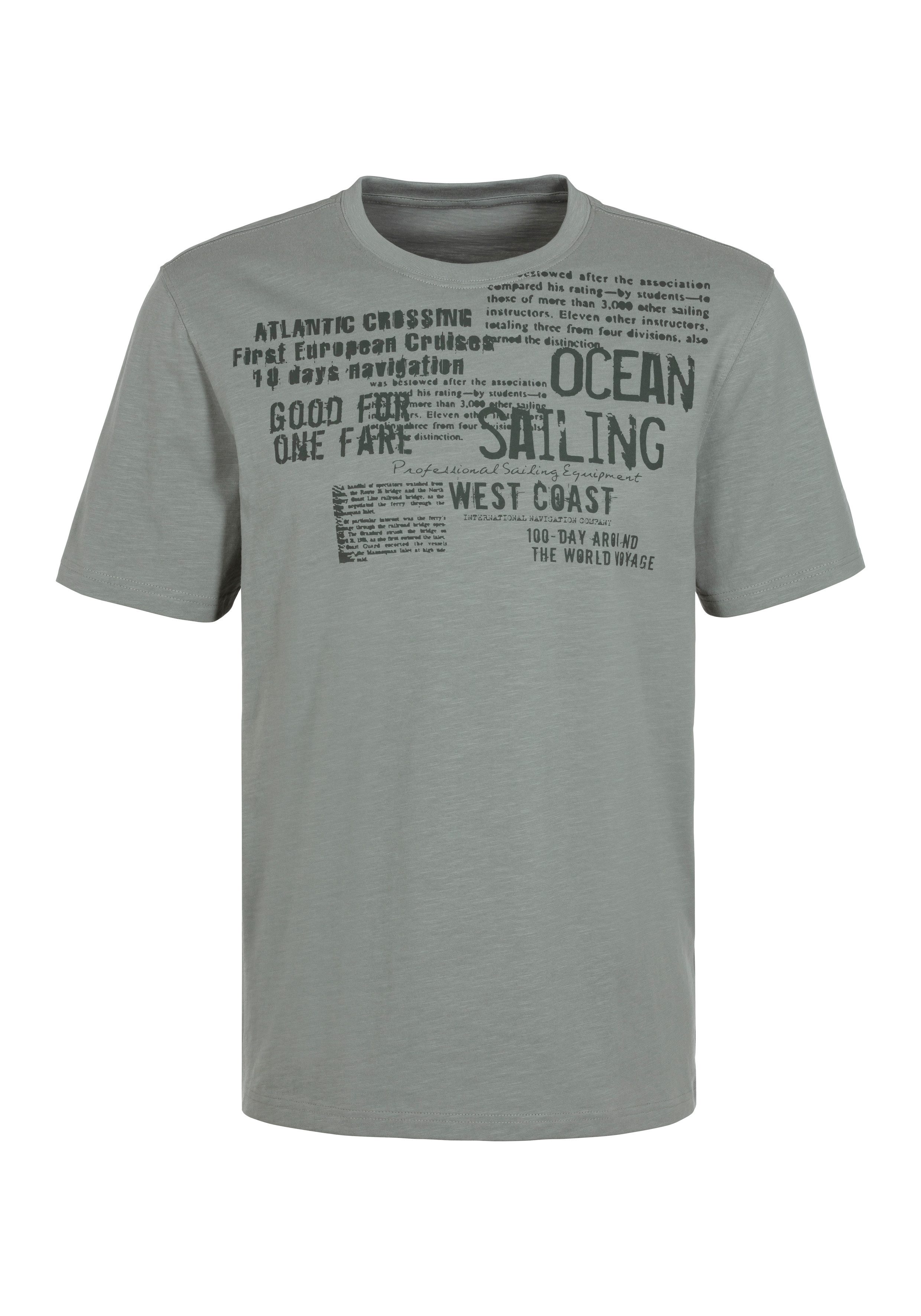 John Devin T-shirt Met print Regular-fit, van slub-kwaliteit, met print