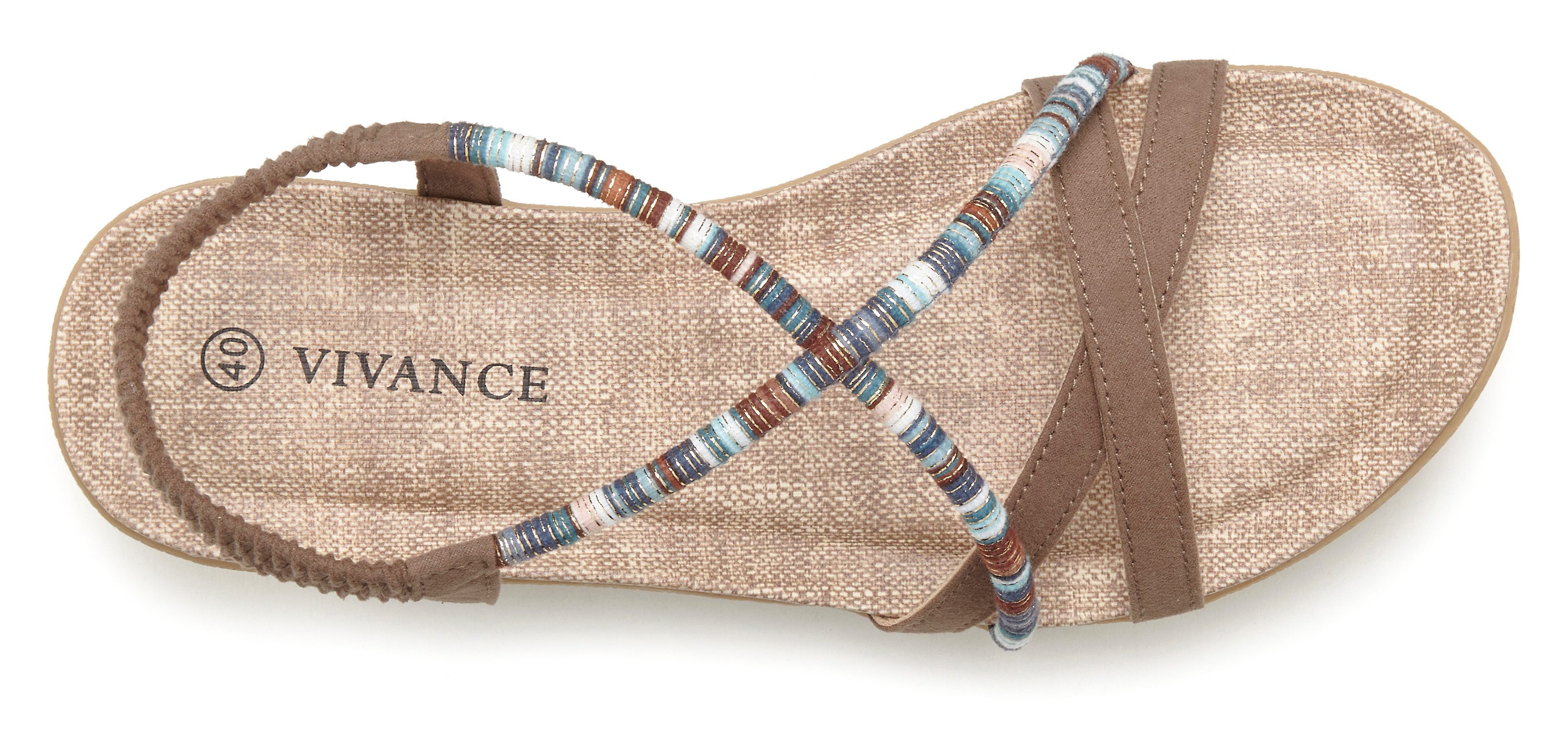 Vivance Sandalen Zomerschoen met subtiele sierdetails, sandaal, zomerschoen vegan