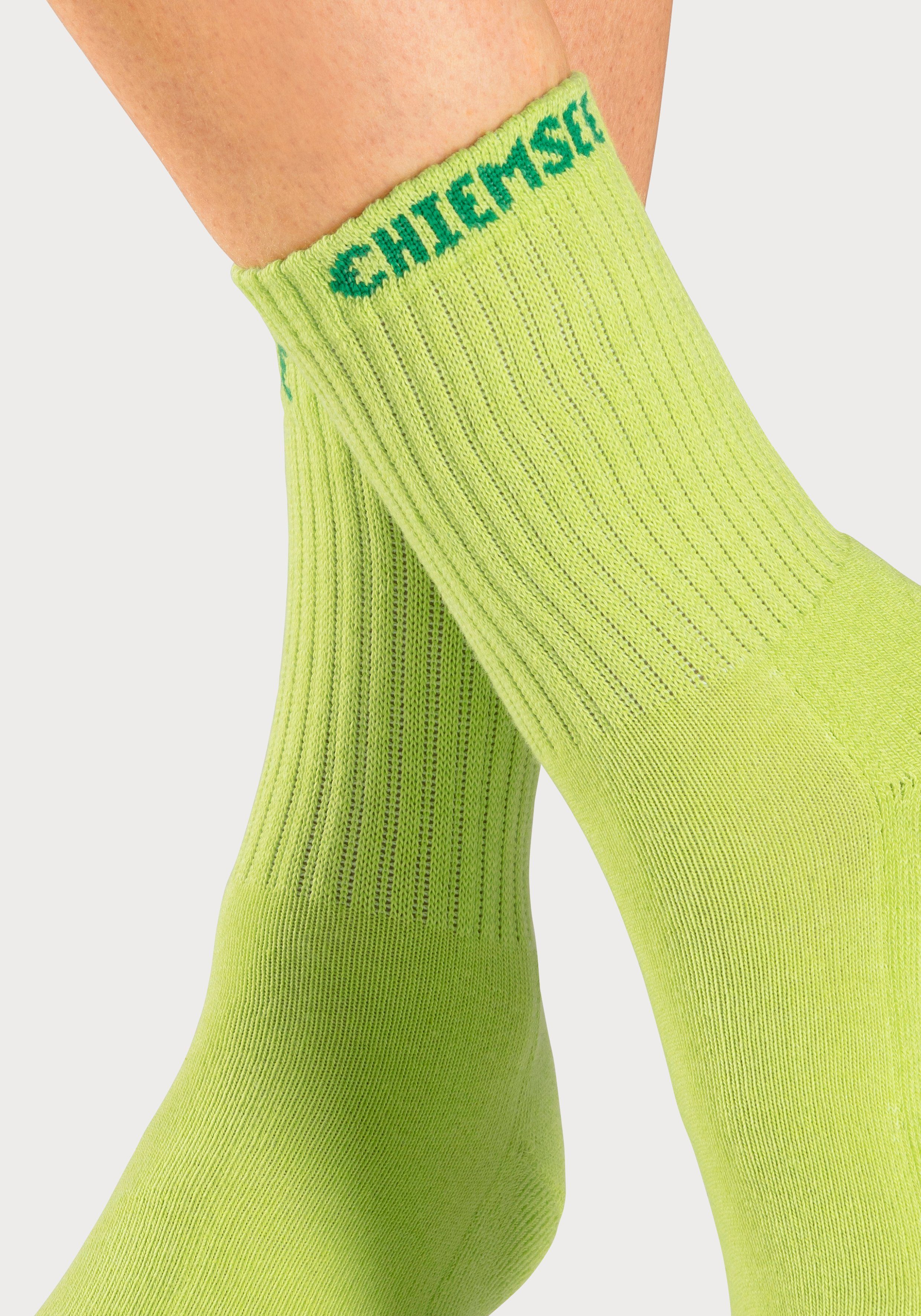 Chiemsee Tennissokken met gebreid merknamen (set, 6 paar)