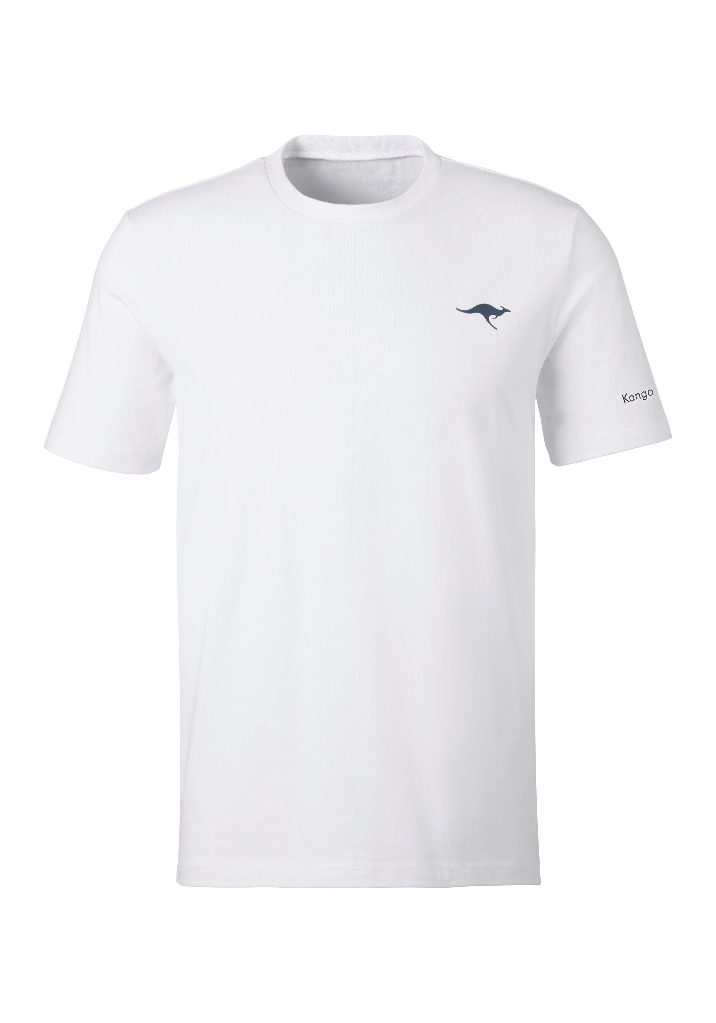 KangaROOS T-shirt met kangaroos-print op borsthoogte (Set van 2)