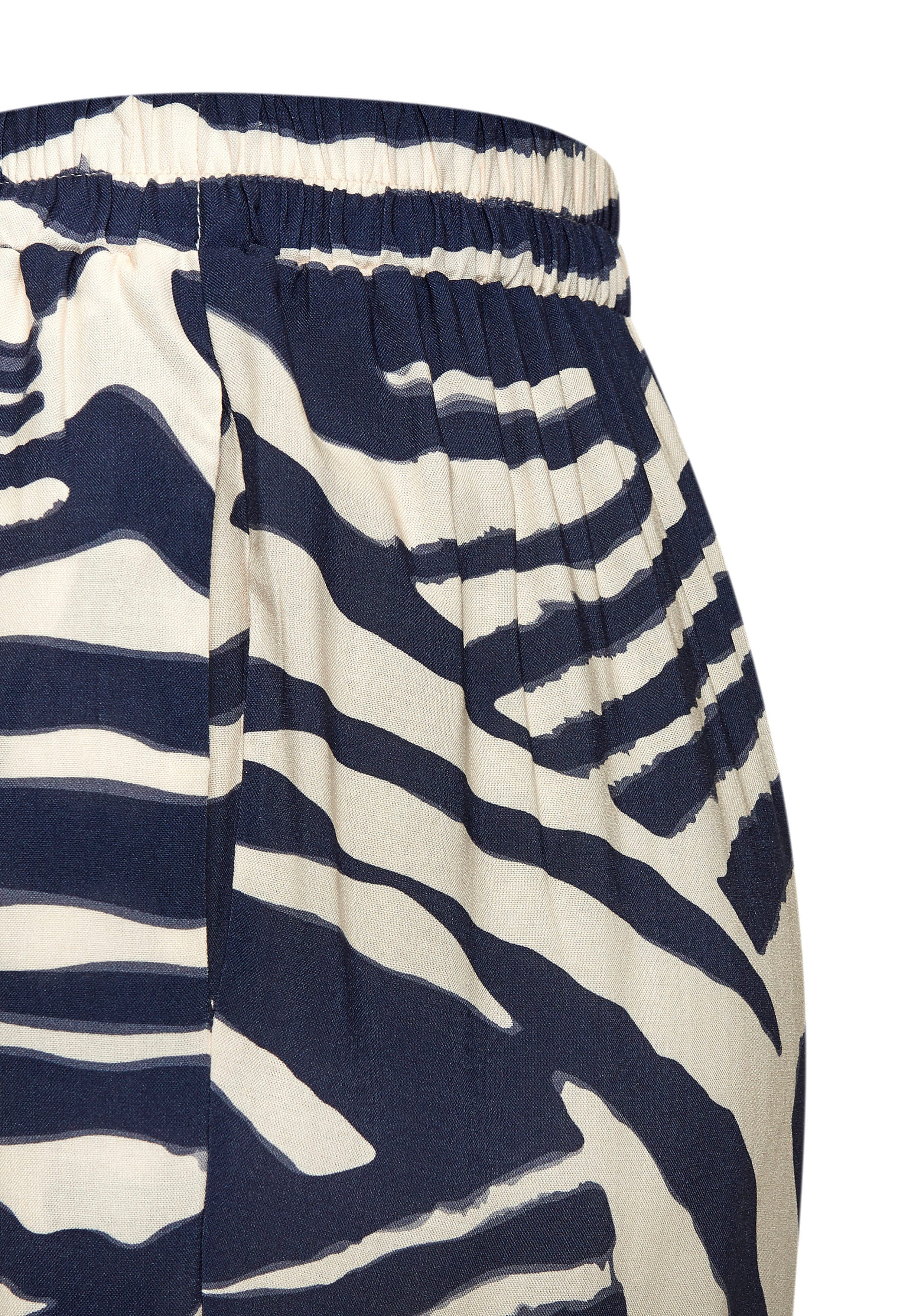 Lascana Palazzobroek met dierenprint, instapbroek, wide-leg, modieus