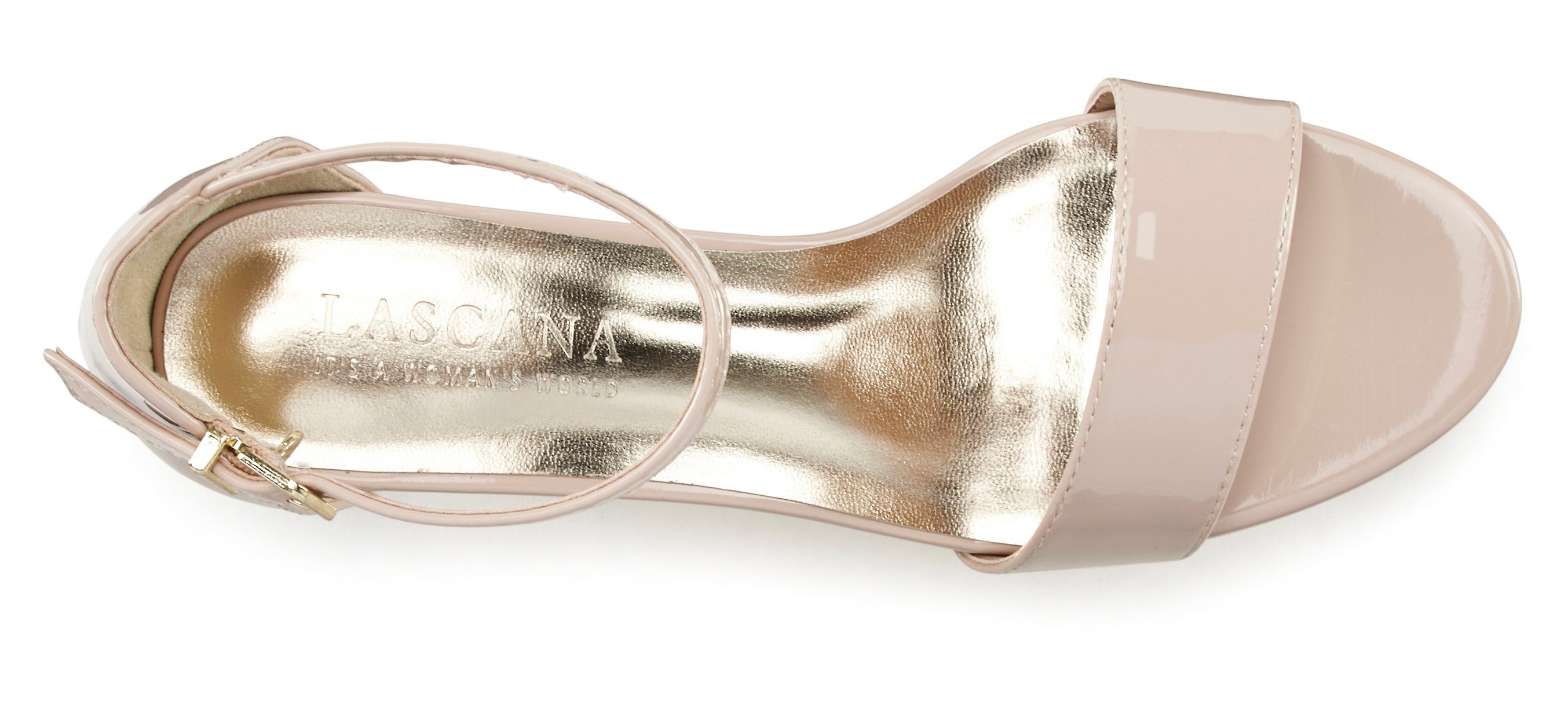 Lascana Highheel sandaaltjes Zomerschoen in tijdloos ontwerp, riem-sandaal vegan