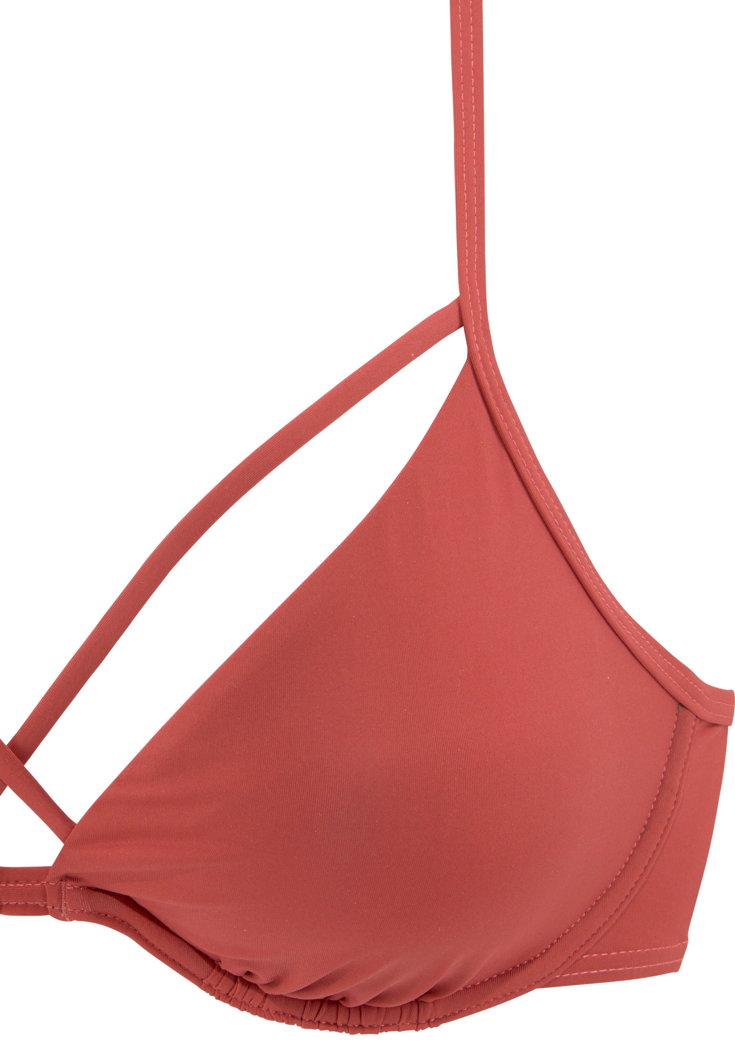 Lascana Bikinitop met beugels Shora met sierbandjes