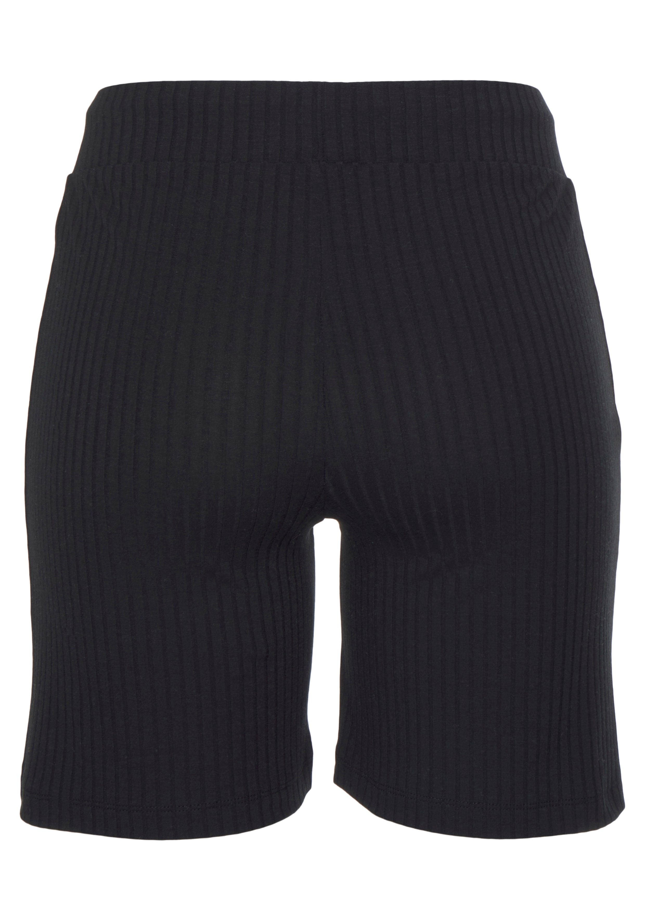 Vivance Bermuda geribd, met tunnelkoord in de taille (Set van 2)