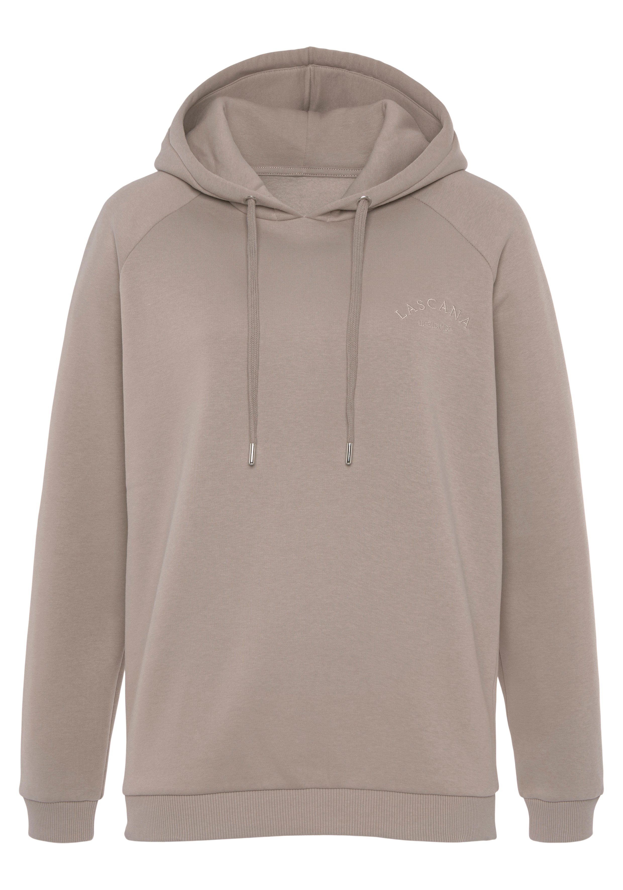 Lascana Hoodie - Hoodie sweatshirt met capuchon tops & hoodies maat 32/34 beige