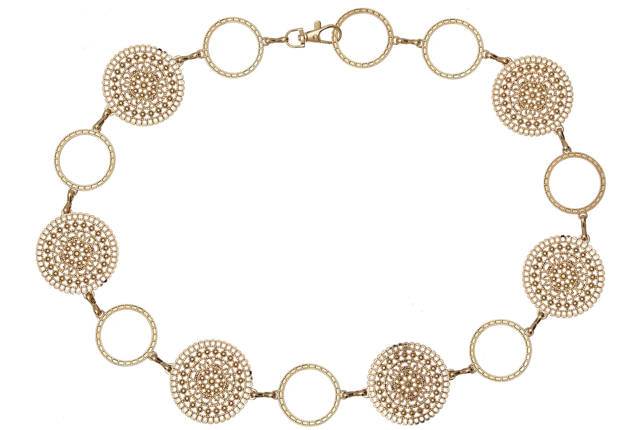 Lascana Kettingriem Sierraadriem verstelbare gesp, taille riem, heupketting