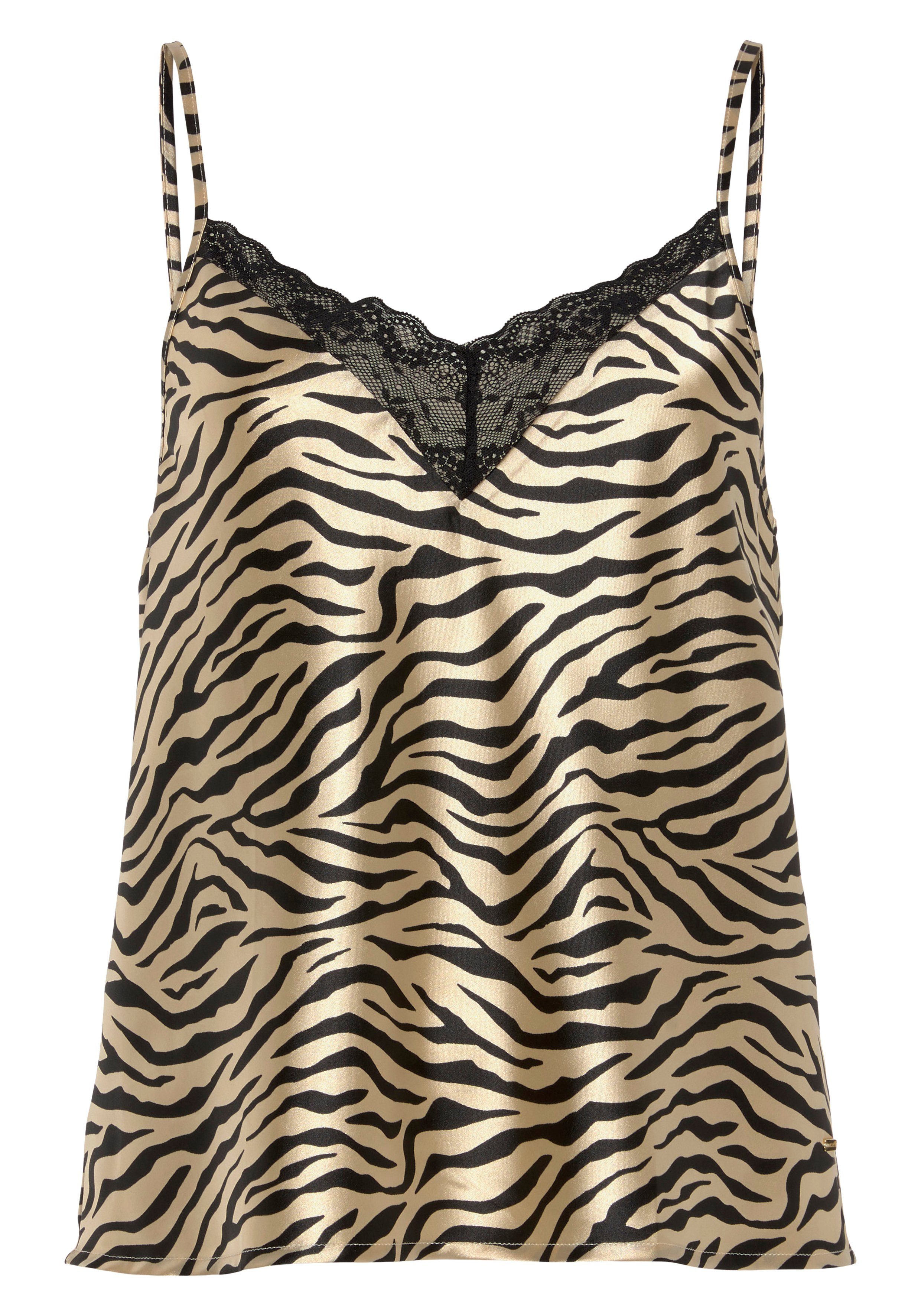 Buffalo Top met mooie dierenprint mix & match maat 44 beige