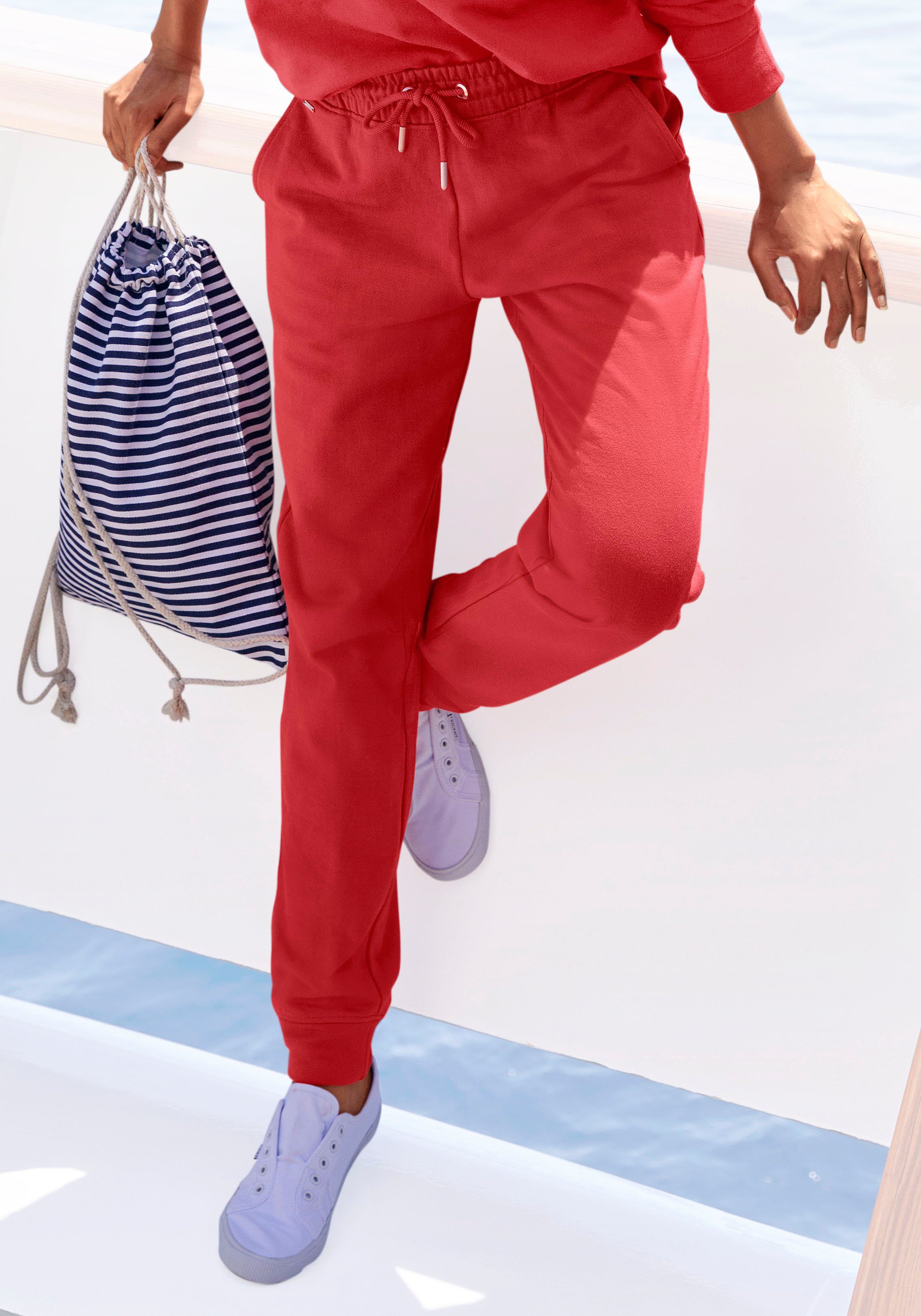 H.I.S Relaxbroek in maritieme stijl, loungepak