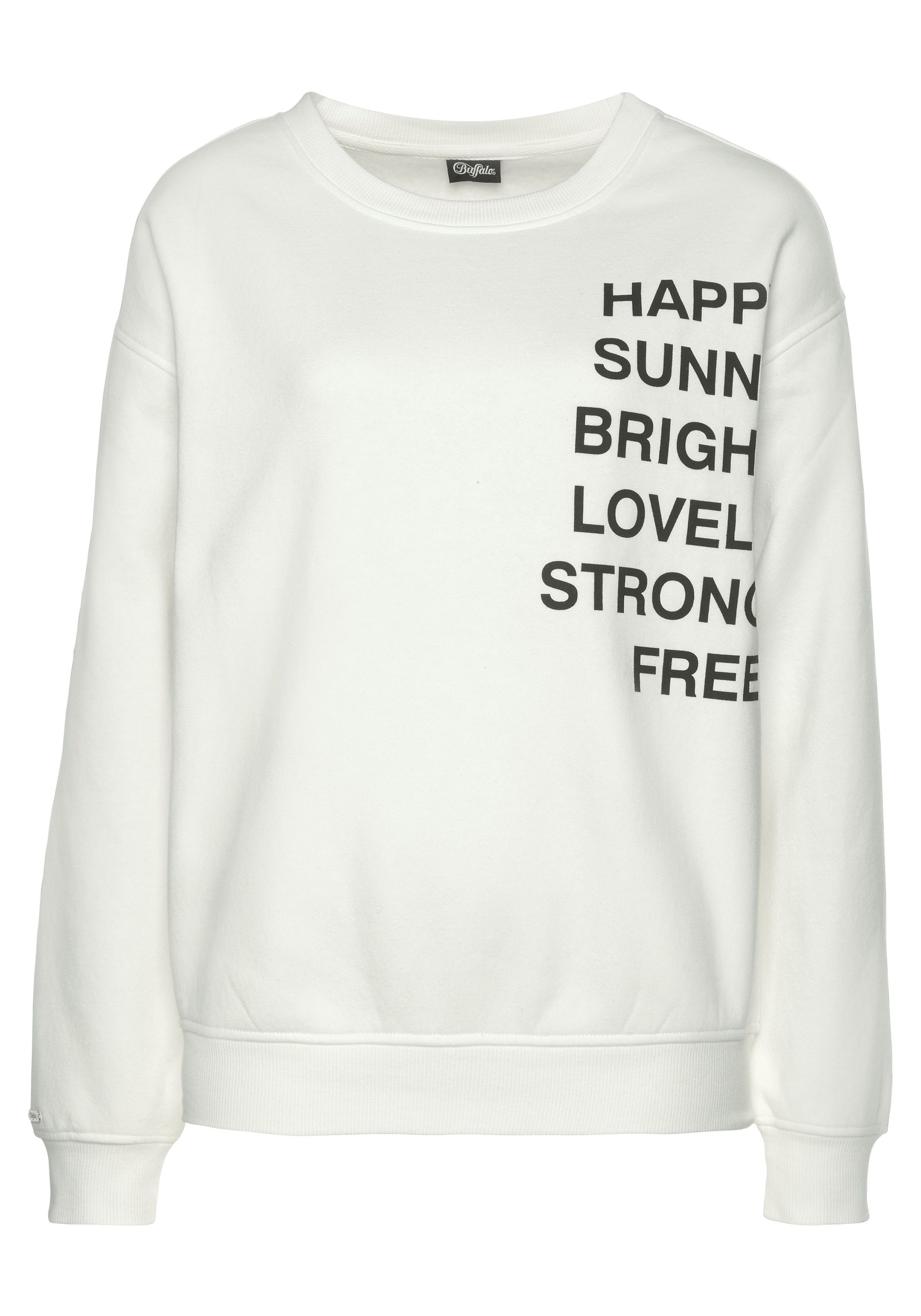 Buffalo Sweatshirt met statement print, loungepak