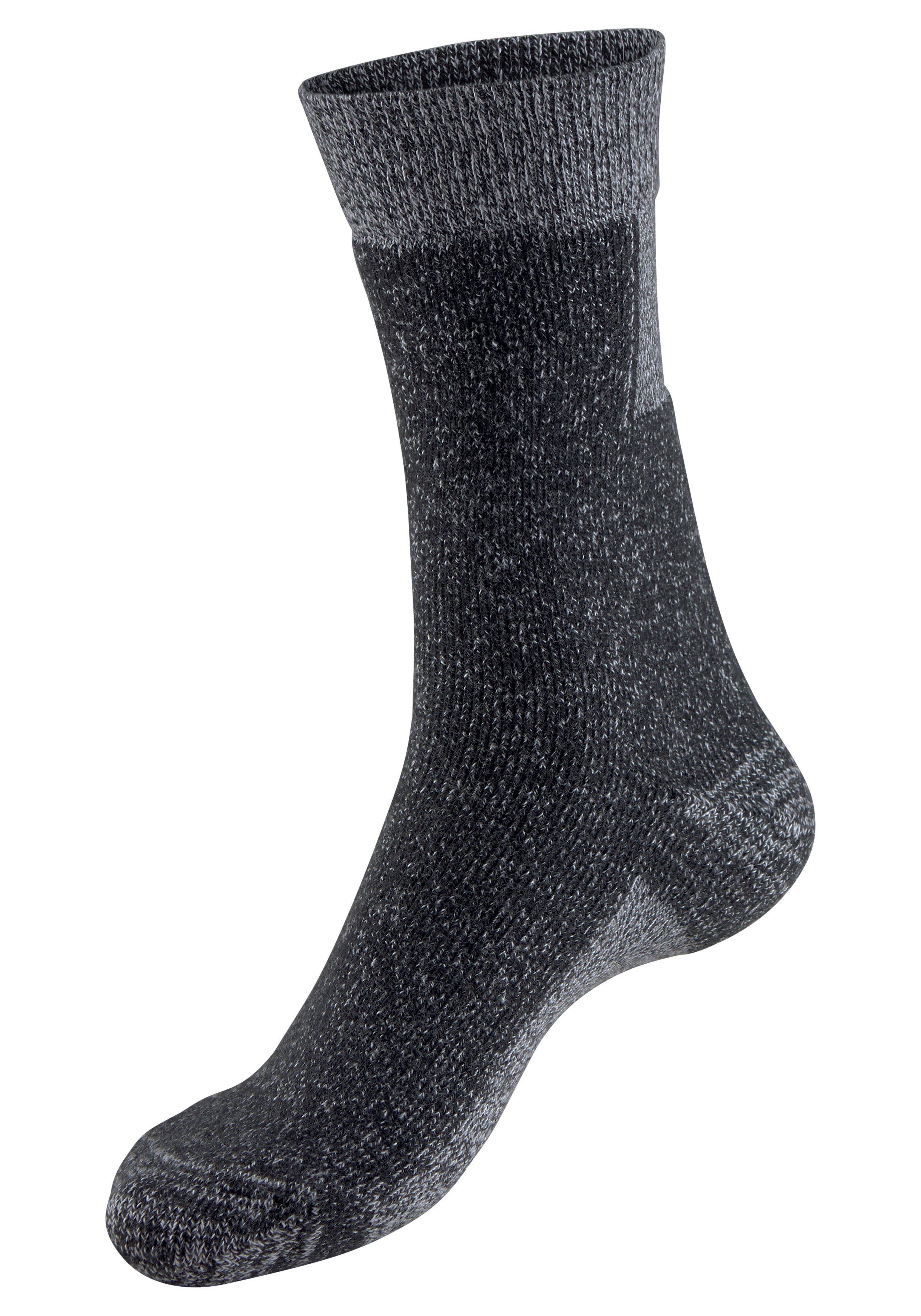 H.I.S Wandelsokken met extra steunfunctie en bekleding (set, 2 paar)