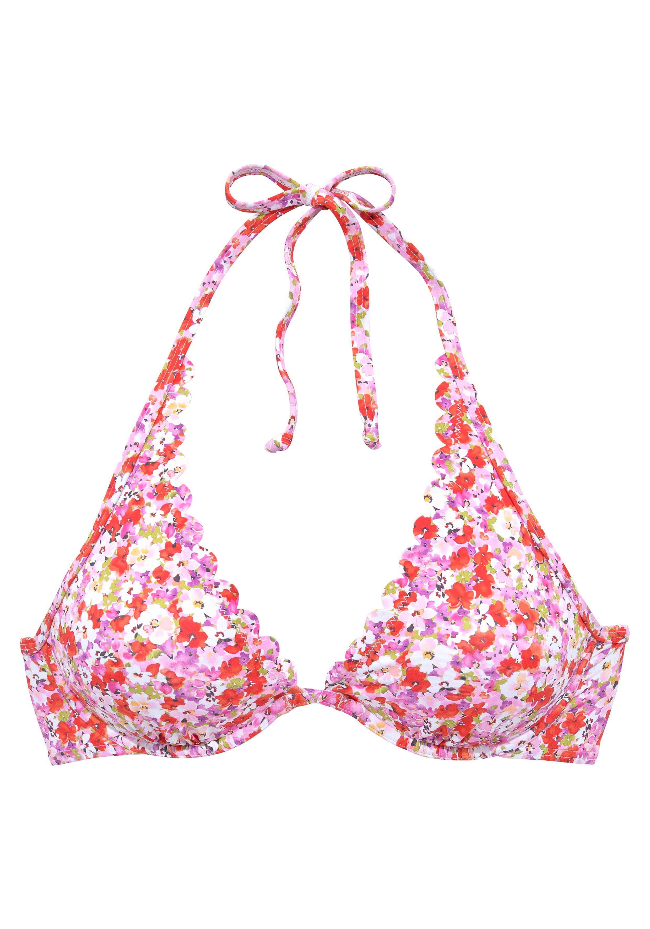 Lascana Bikinitop met beugels Jasmijn in bloemenprint