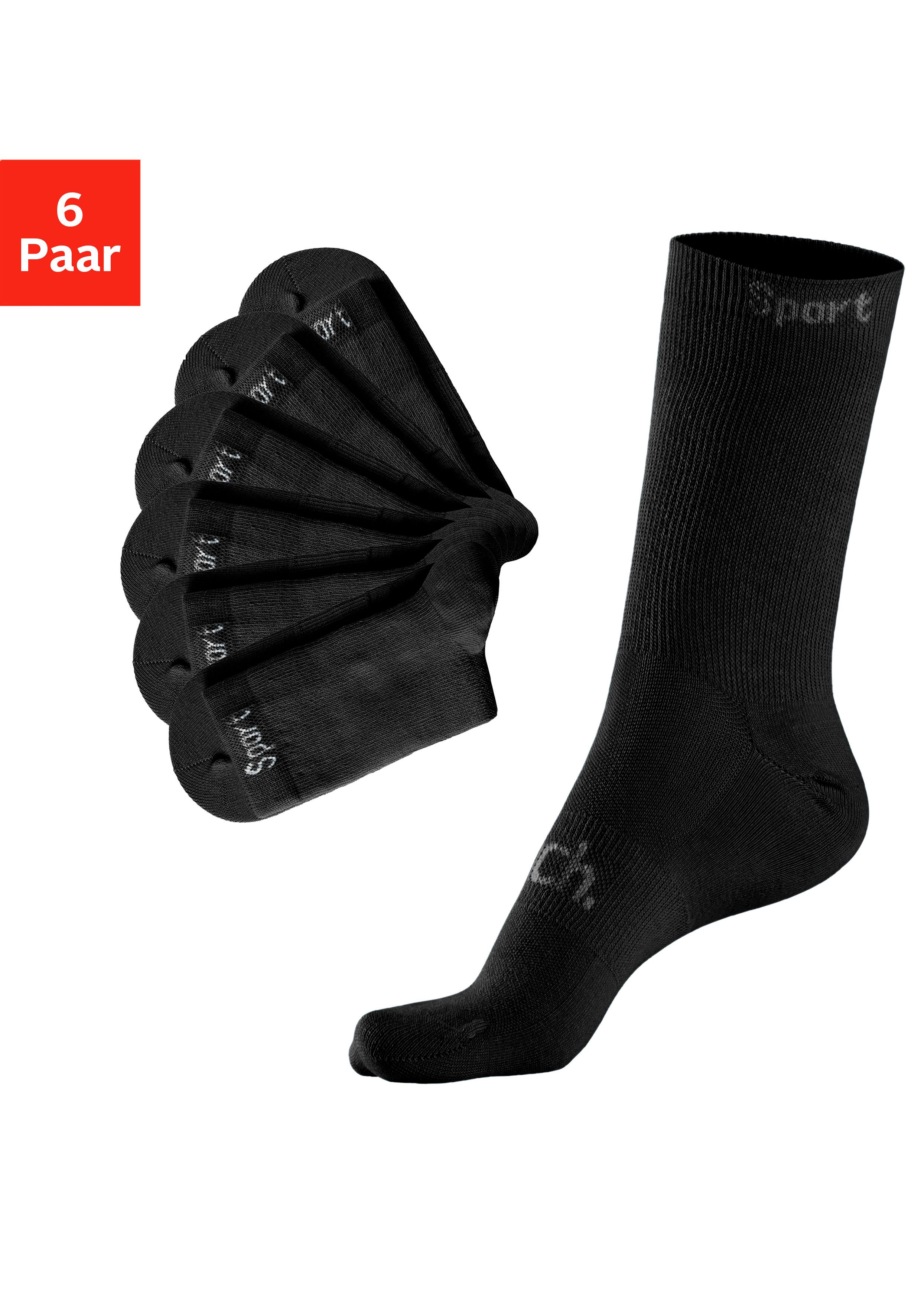 Bench. Sportsokken met antibacteriële vochtregulering (set, 6 paar)