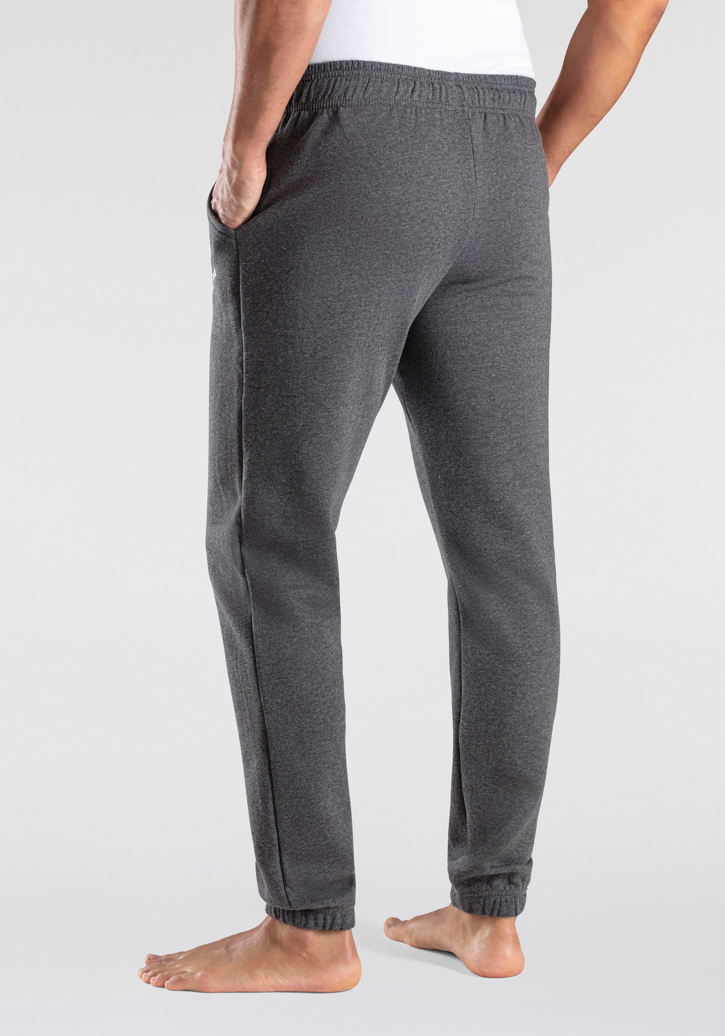Bench. Loungewear Sweatbroek met logoprint heren maat 44/46 grijs
