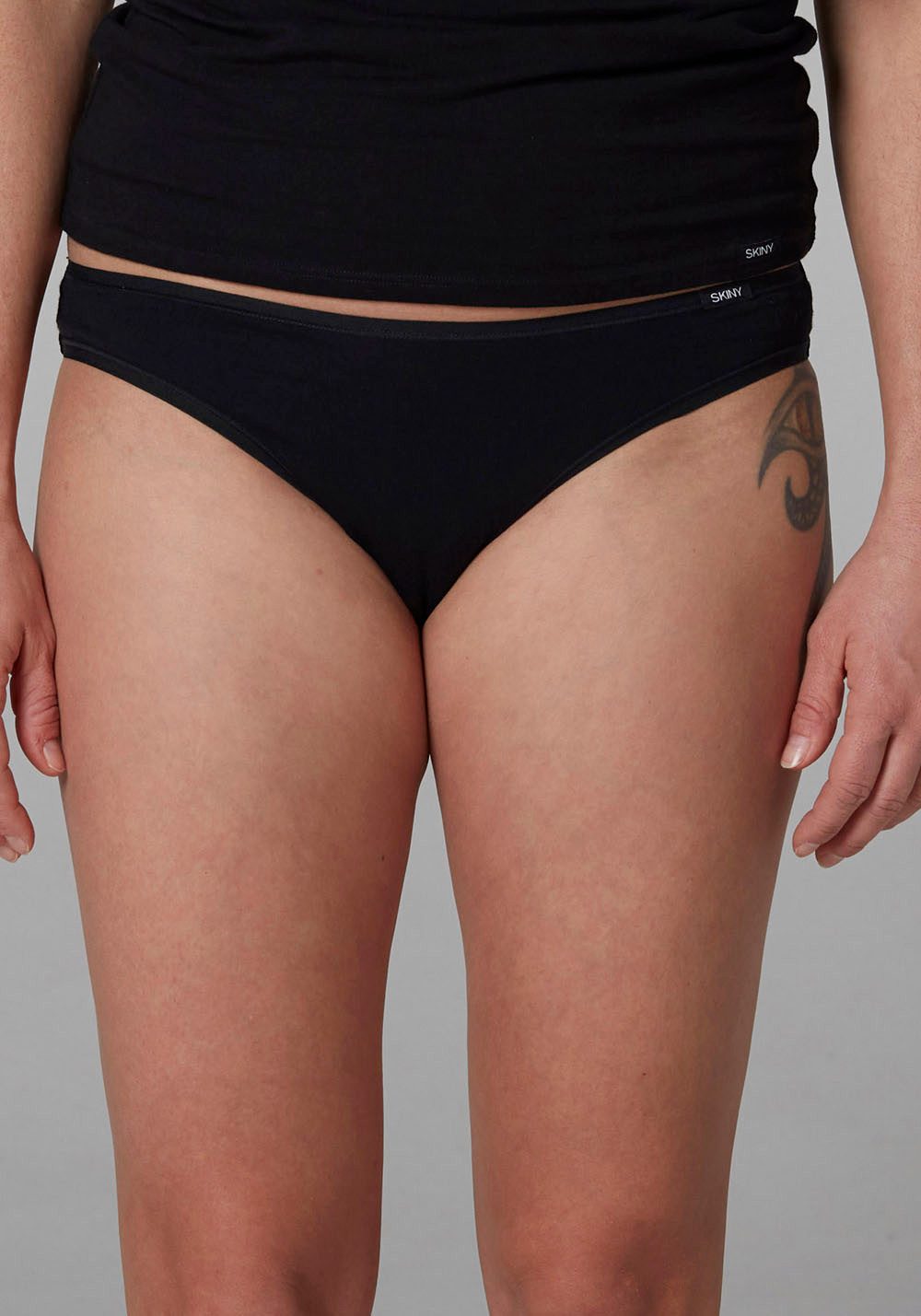 Skiny® Rio-slip Advantage Cotton Heuphoog slip in klassieke snit (2 stuks, Set van 2) slips maat 44 zwart