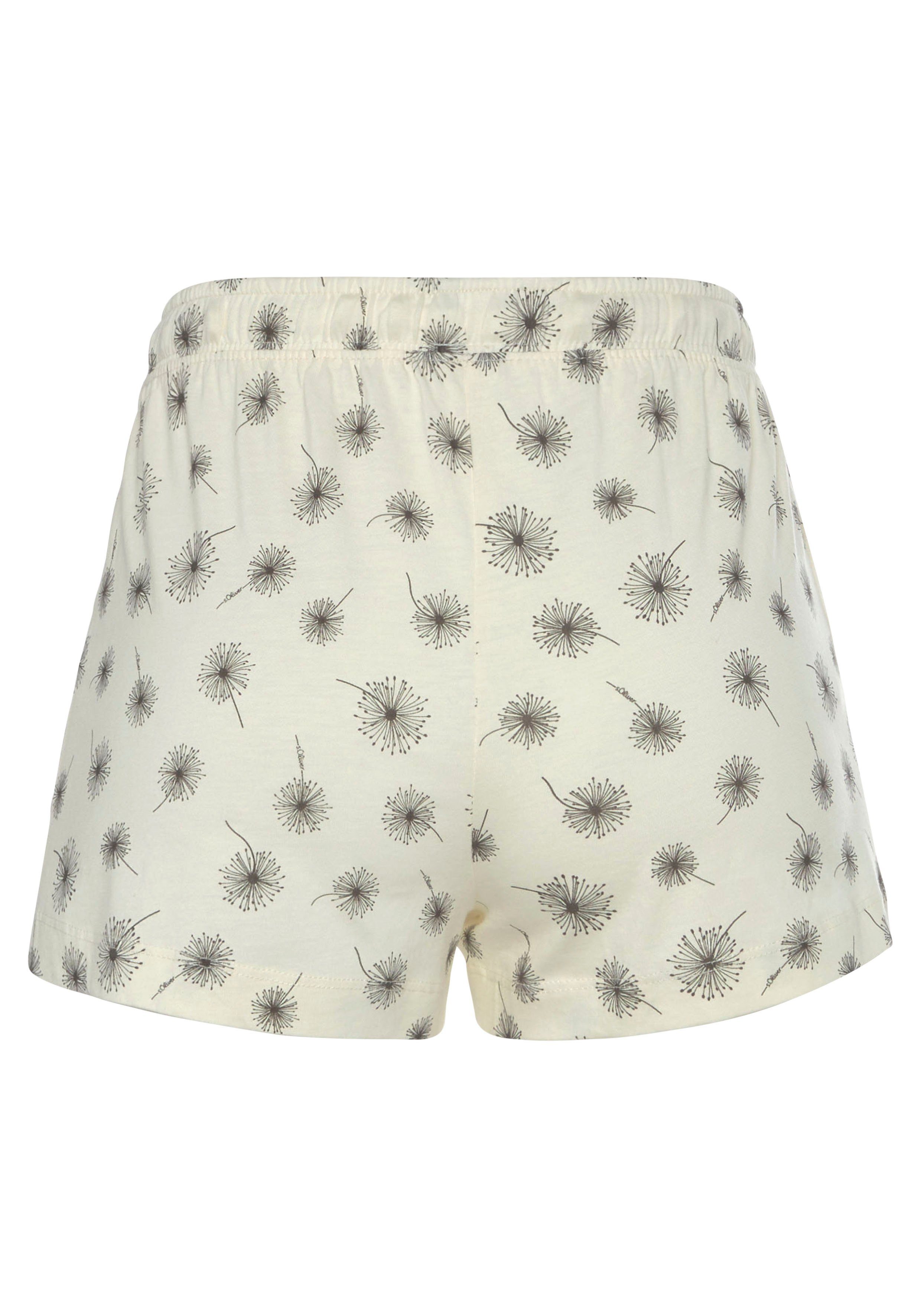 s.Oliver RED LABEL Beachwear Pyjamashort met een mooi motief