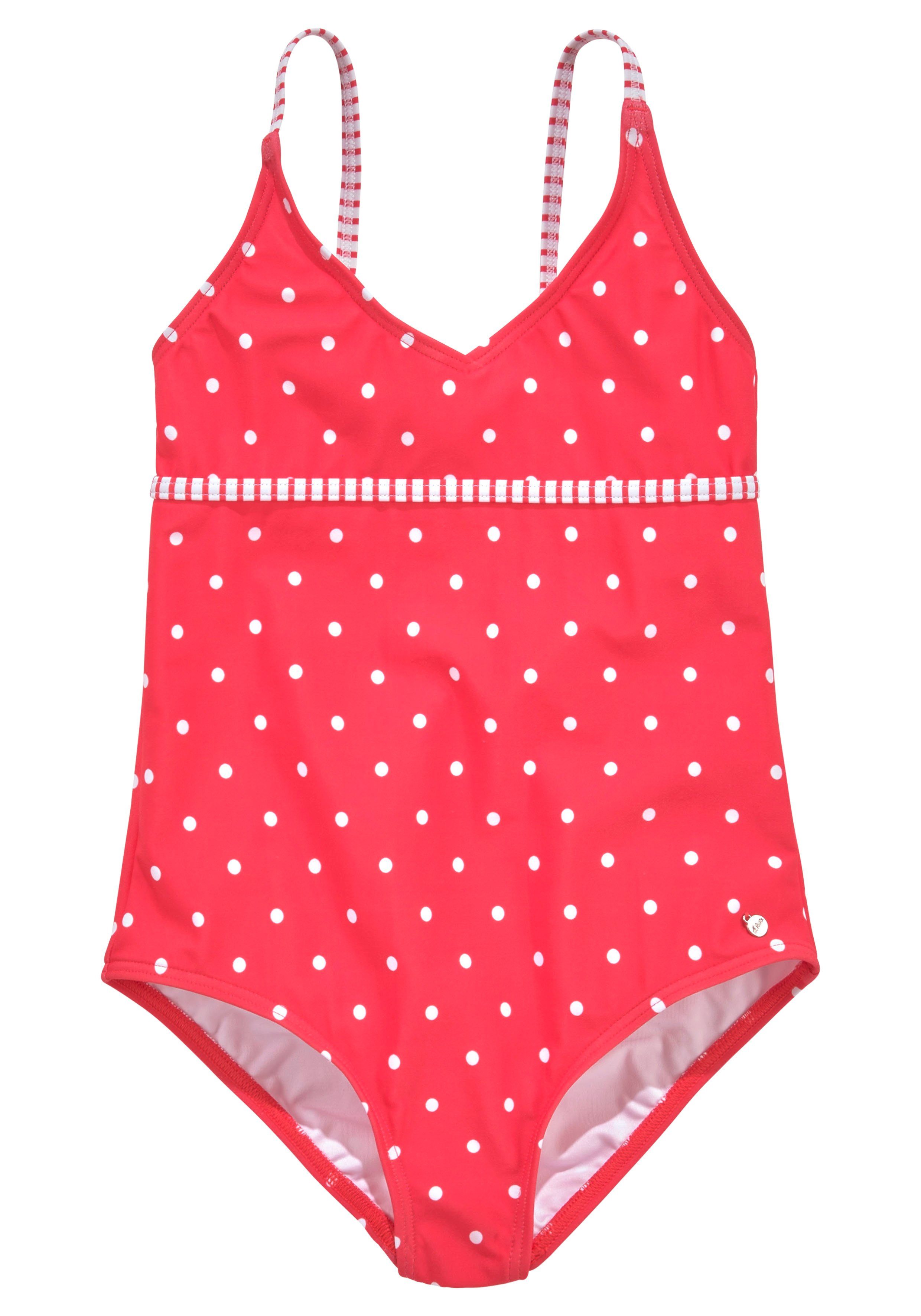 s.Oliver RED LABEL Beachwear Badpak Audrey Kids in stippen-strepenmix