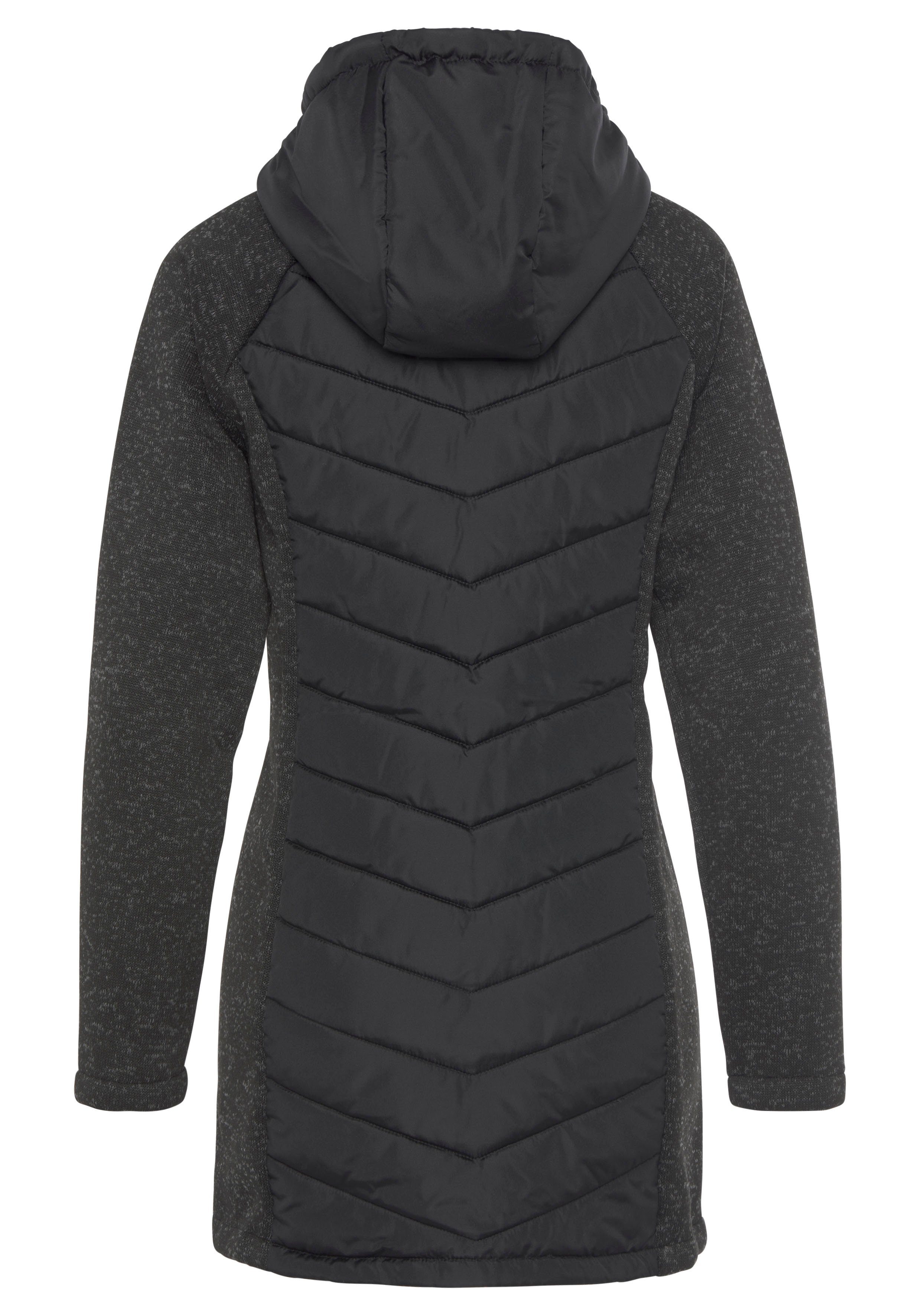 Vivance Gewatteerde jas met tricot-fleece-mouwen