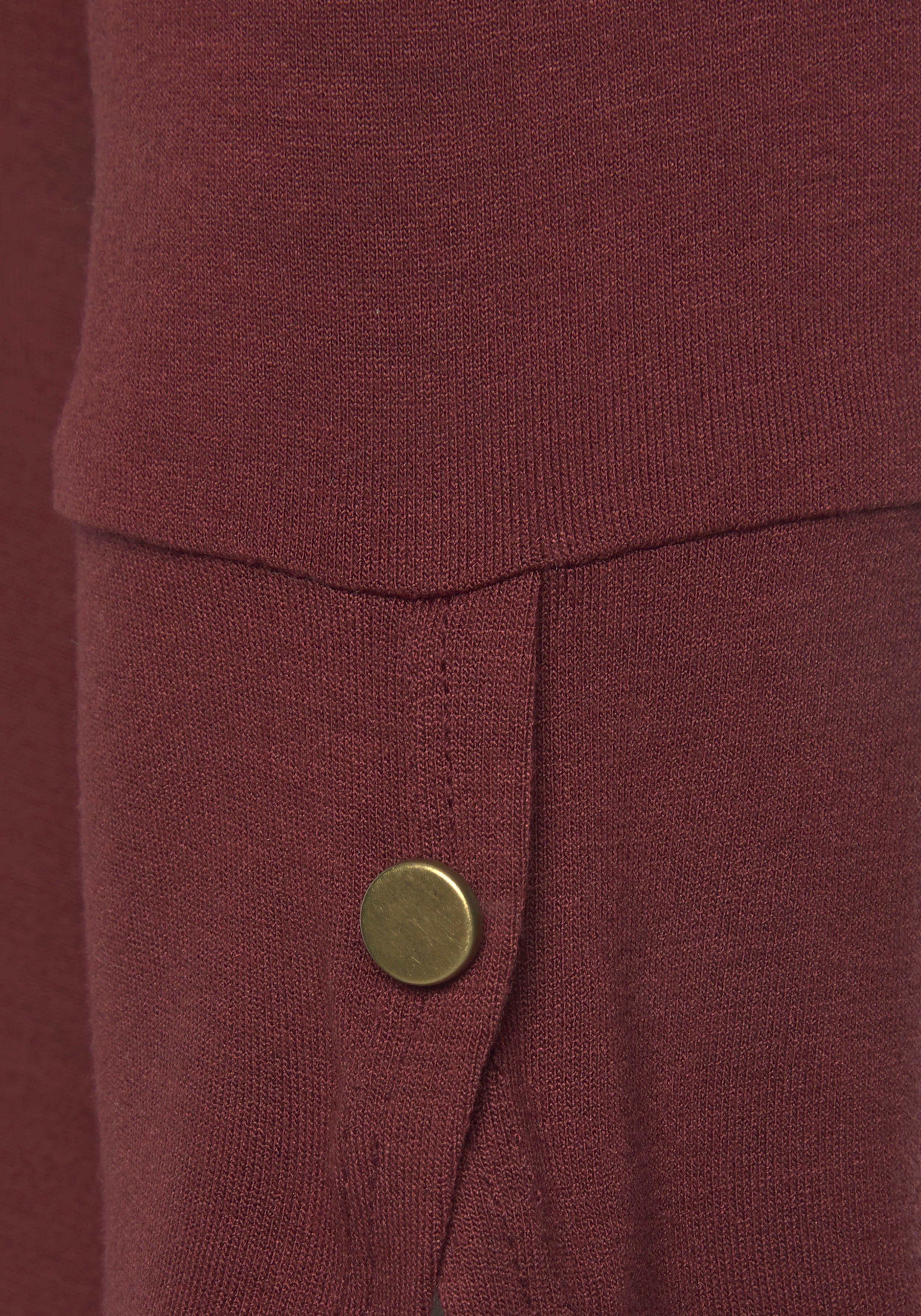 Vivance Shirt met 3/4-mouwen Met manchetten en gouden knopen