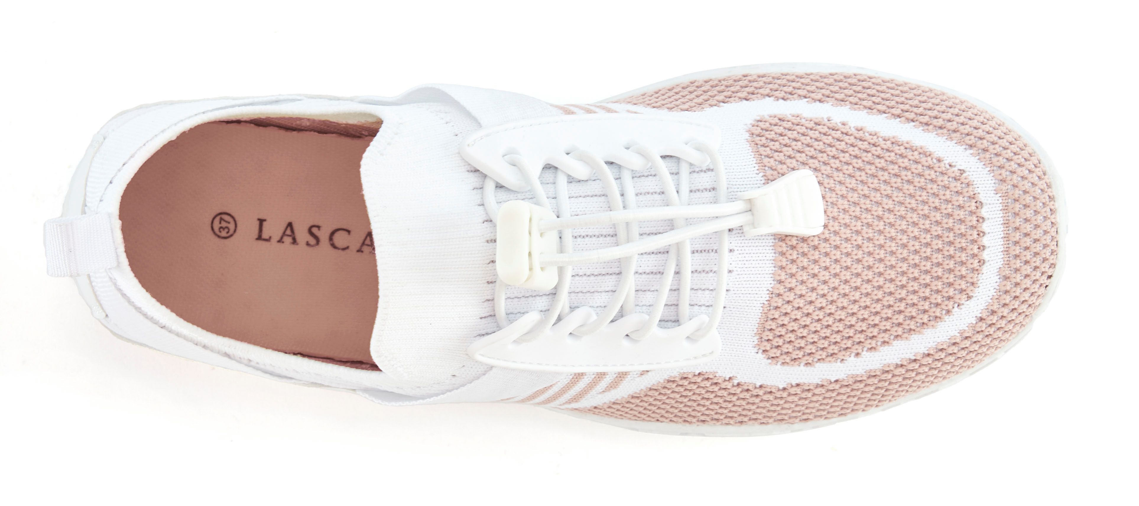 Lascana Sneakers Vrijetijdsschoen, lage schoen superlicht, platte flexibele zool VEGAN