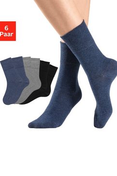 h.i.s sokken met comfortband ook geschikt voor diabetici (6 paar) multicolor