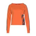bench. sweatshirt met contrast-logoprint oranje