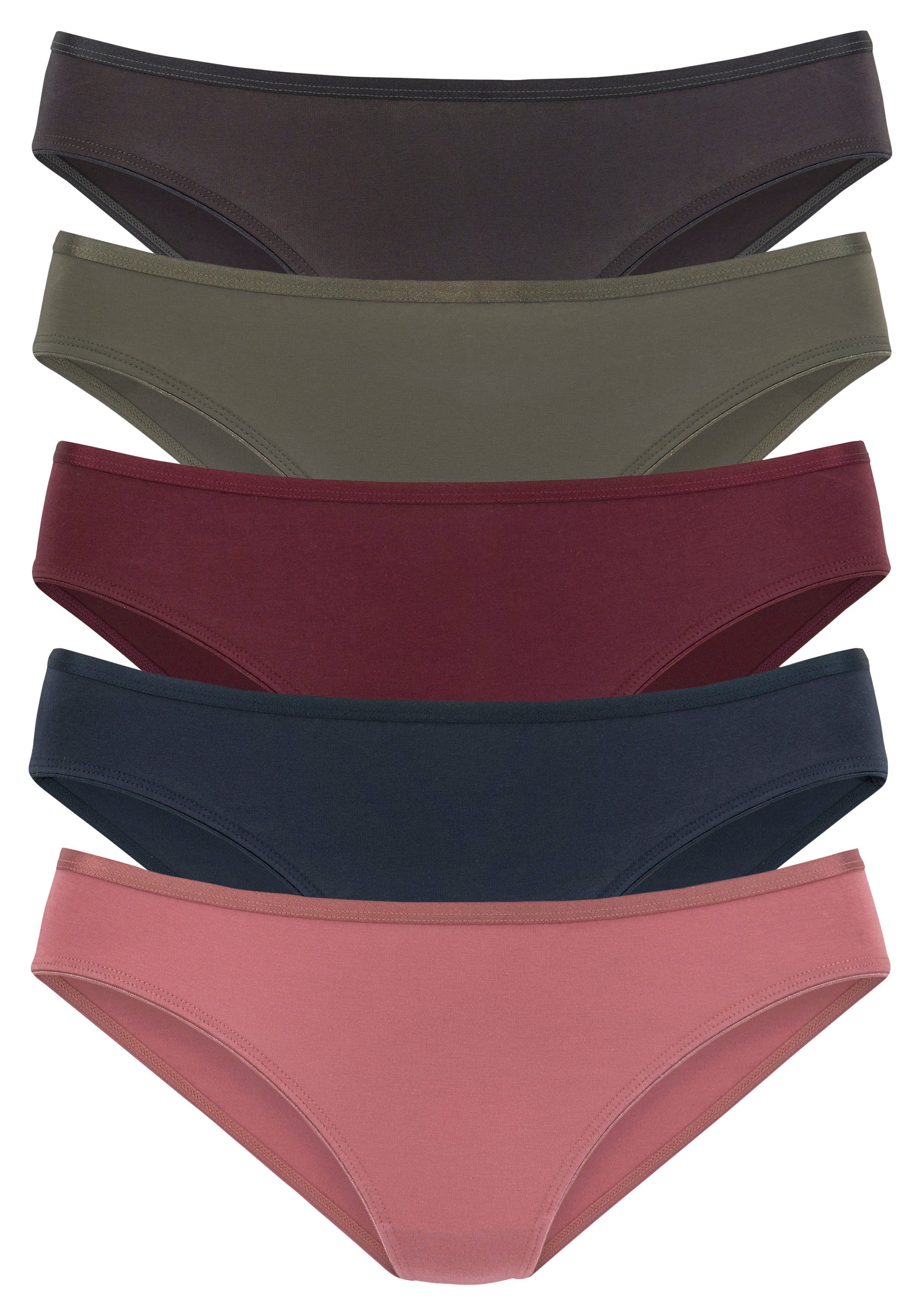 Vivance Jazz-hipsters elastische katoenkwaliteit (5 stuks, Set van 5)