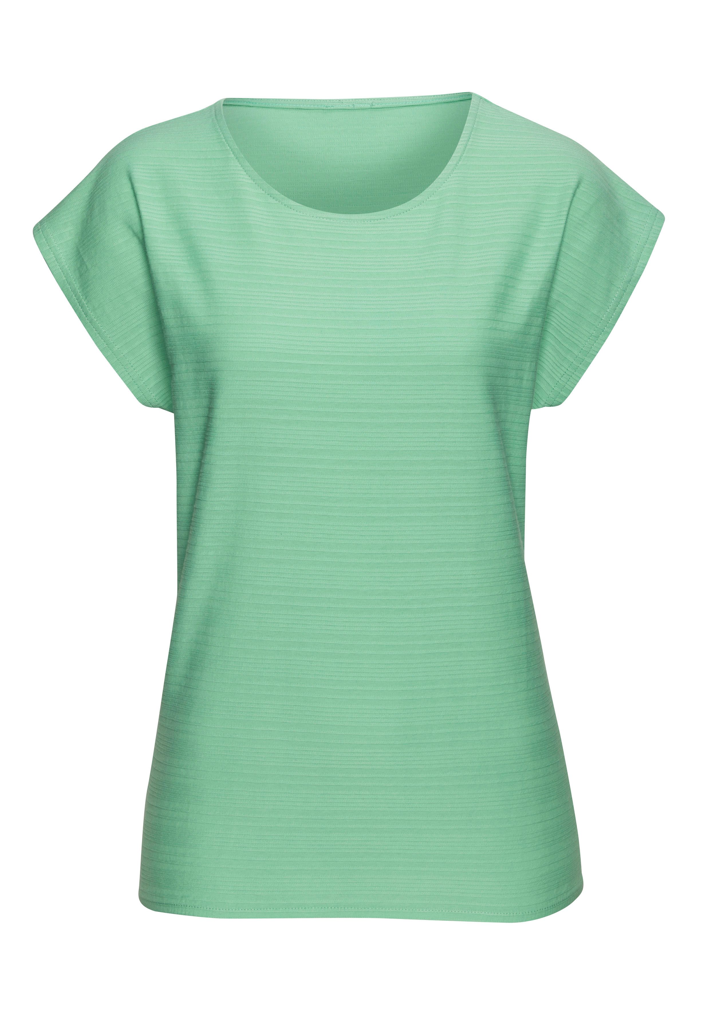 Vivance T-shirt Met modieuze streepstructuur in een zachte katoenkwaliteit (set)